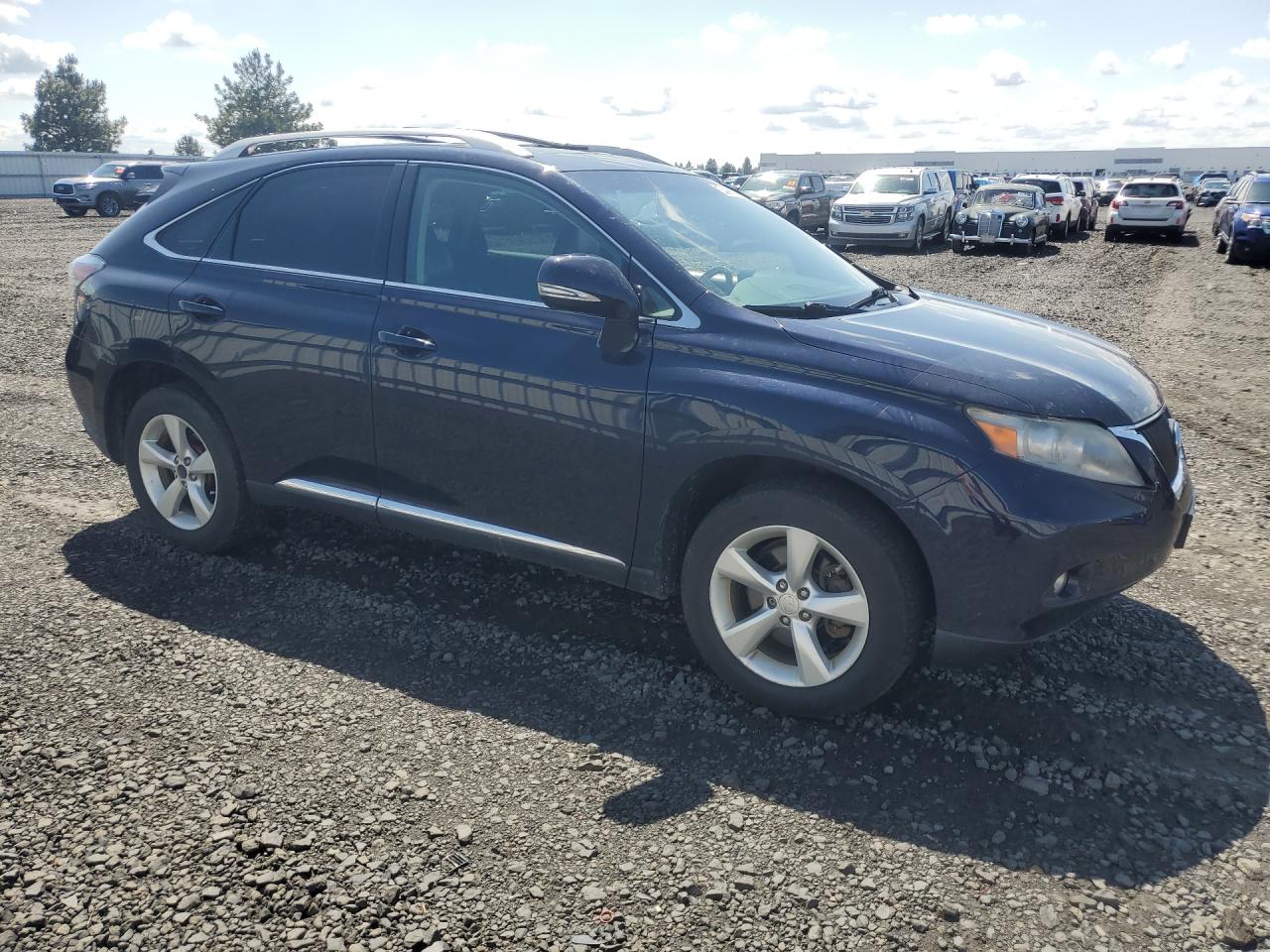 2010 Lexus Rx 350 Blue vin: 2T2BK1BA6AC025485 Damage: Right Front Tire, Worn, Replacement Required
