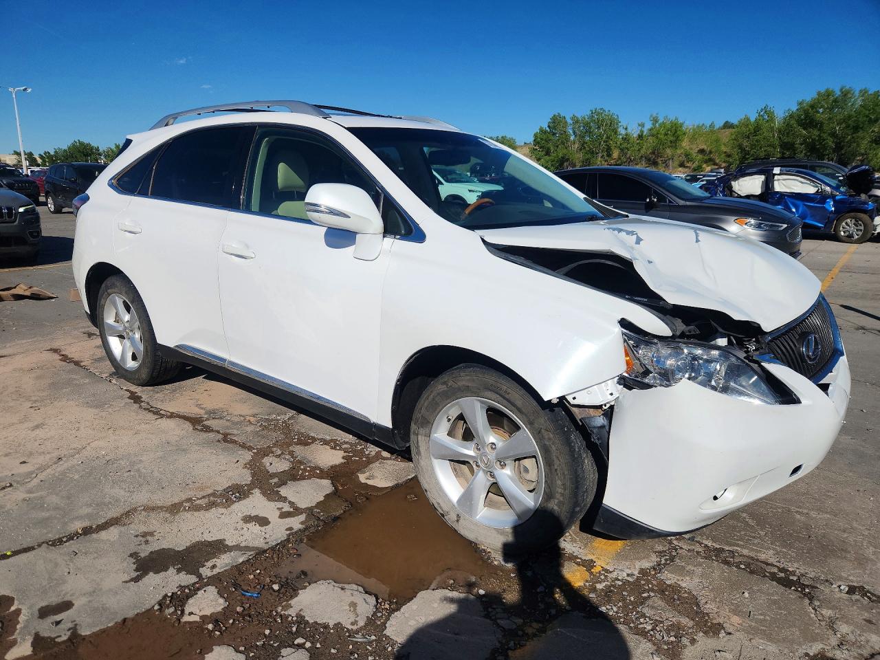 2010 Lexus Rx 350 White vin: 2T2BK1BA6AC025597