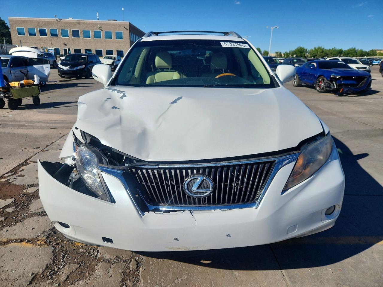 2010 Lexus Rx 350 White vin: 2T2BK1BA6AC025597