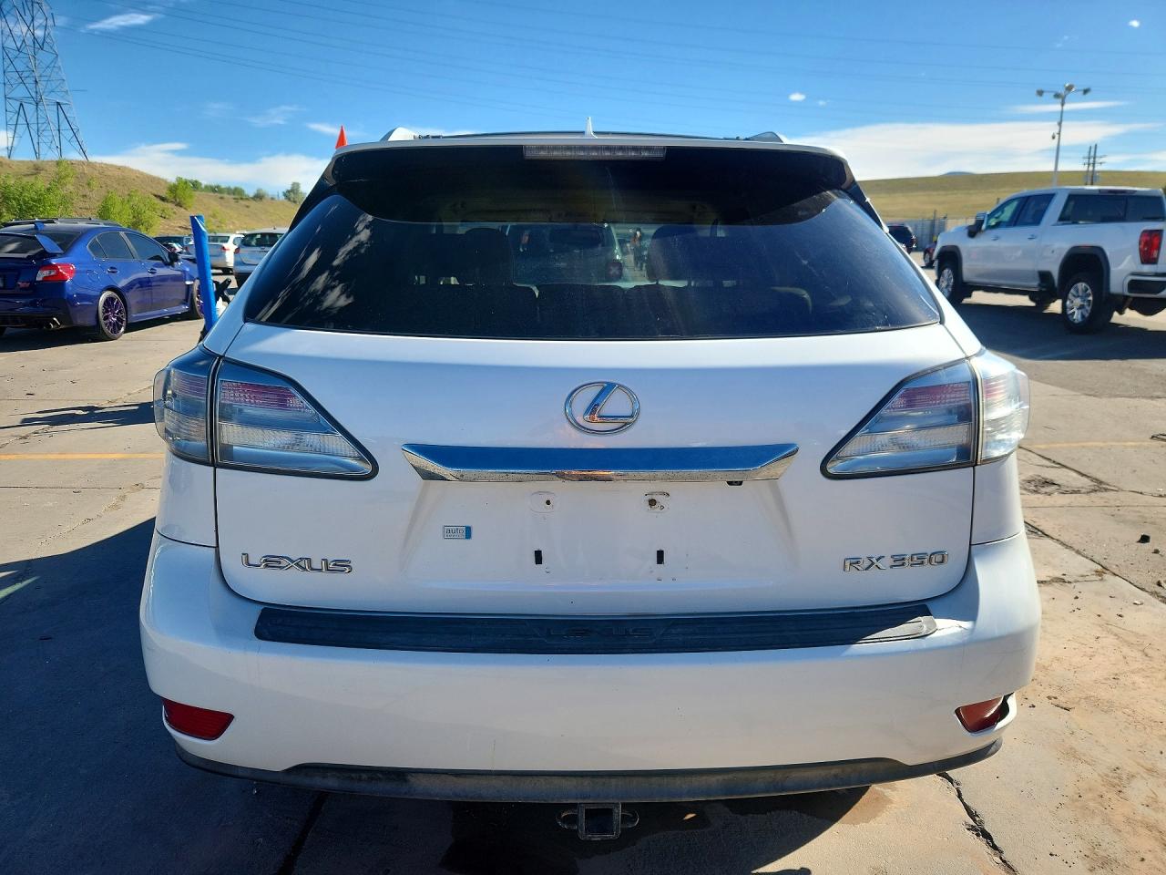 2010 Lexus Rx 350 White vin: 2T2BK1BA6AC025597