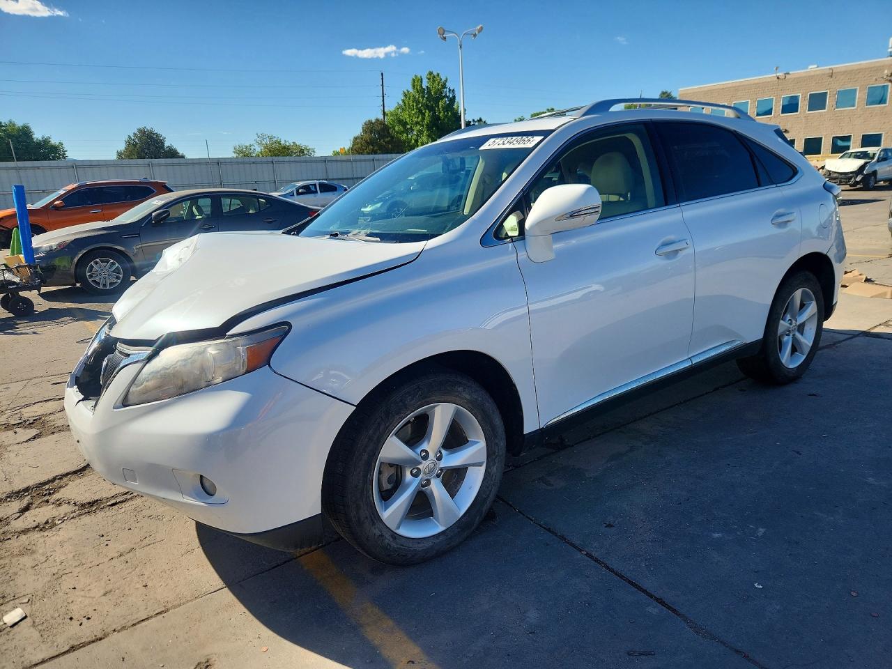 2010 Lexus Rx 350 White vin: 2T2BK1BA6AC025597