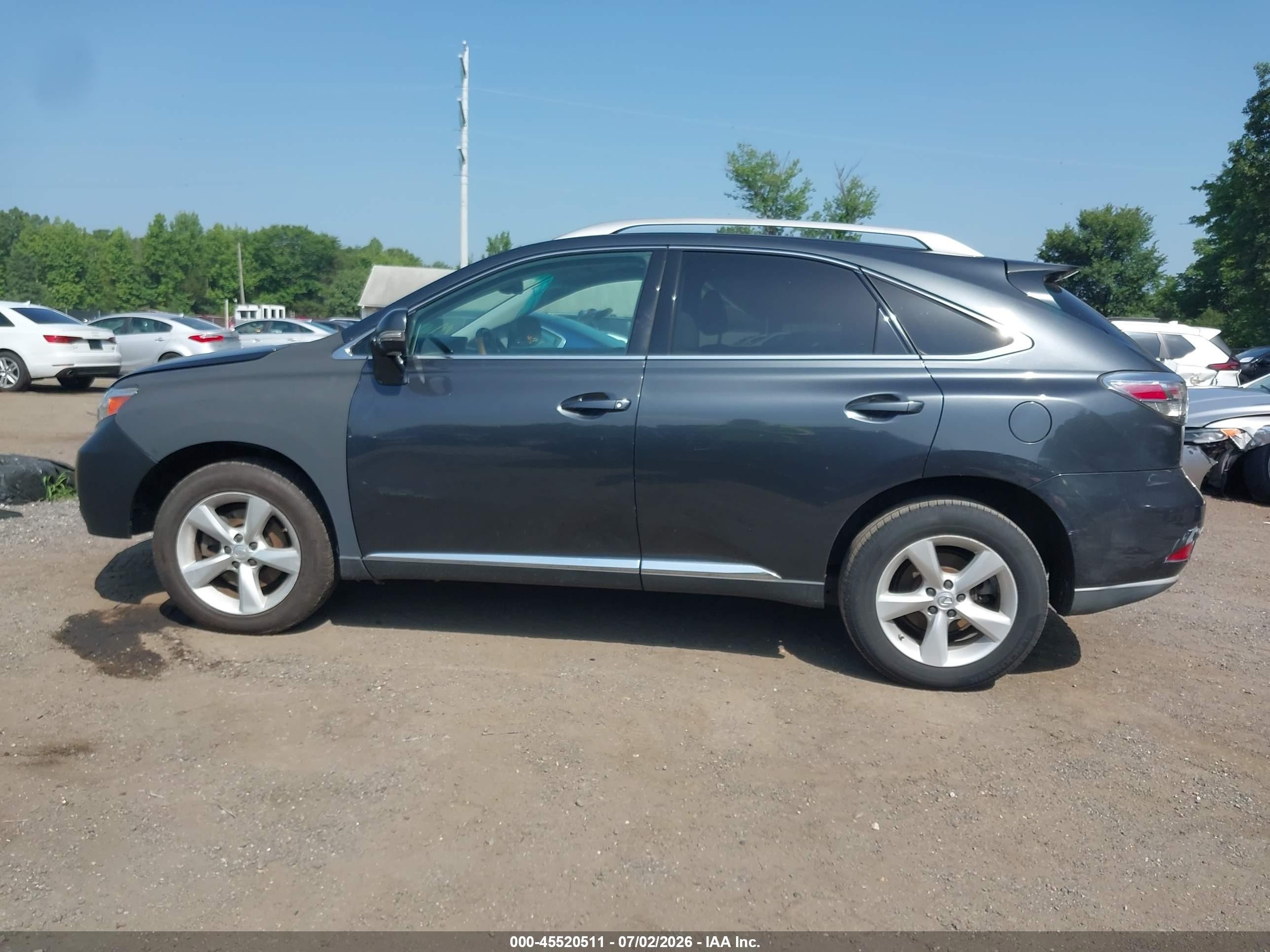2010 Lexus Rx 350   Gray vin: 2T2BK1BA6AC028287