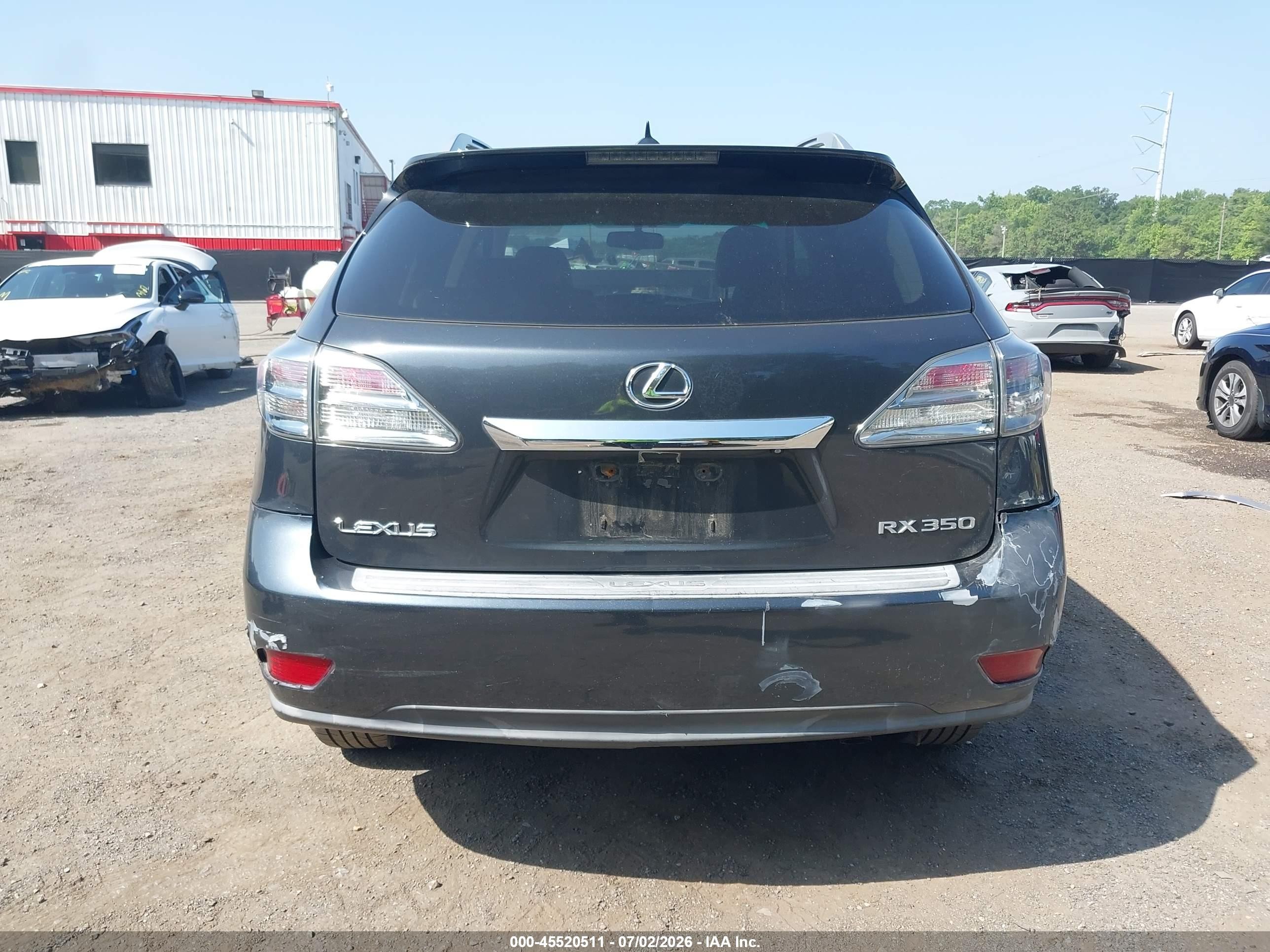 2010 Lexus Rx 350   Gray vin: 2T2BK1BA6AC028287