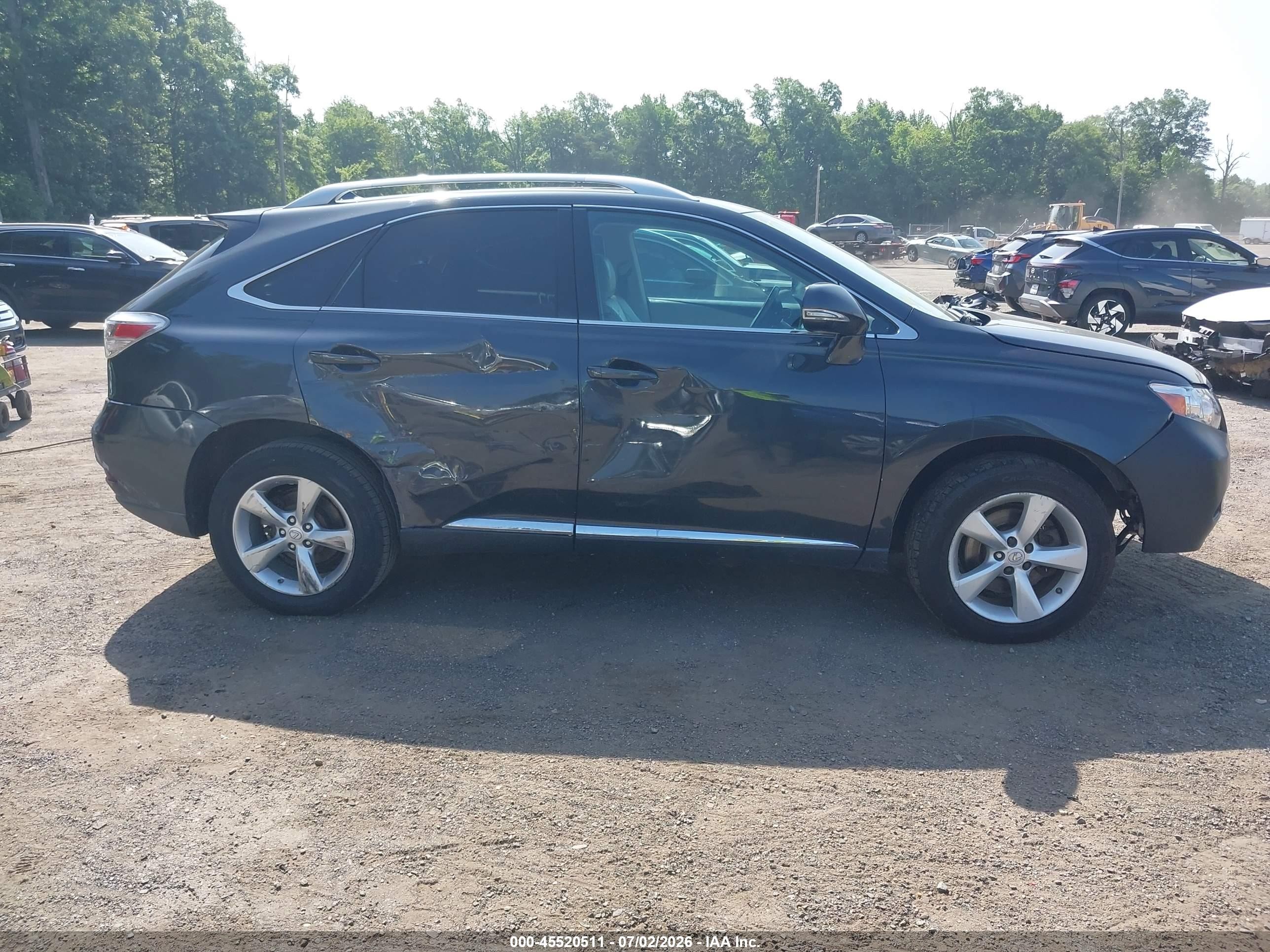 2010 Lexus Rx 350   Gray vin: 2T2BK1BA6AC028287