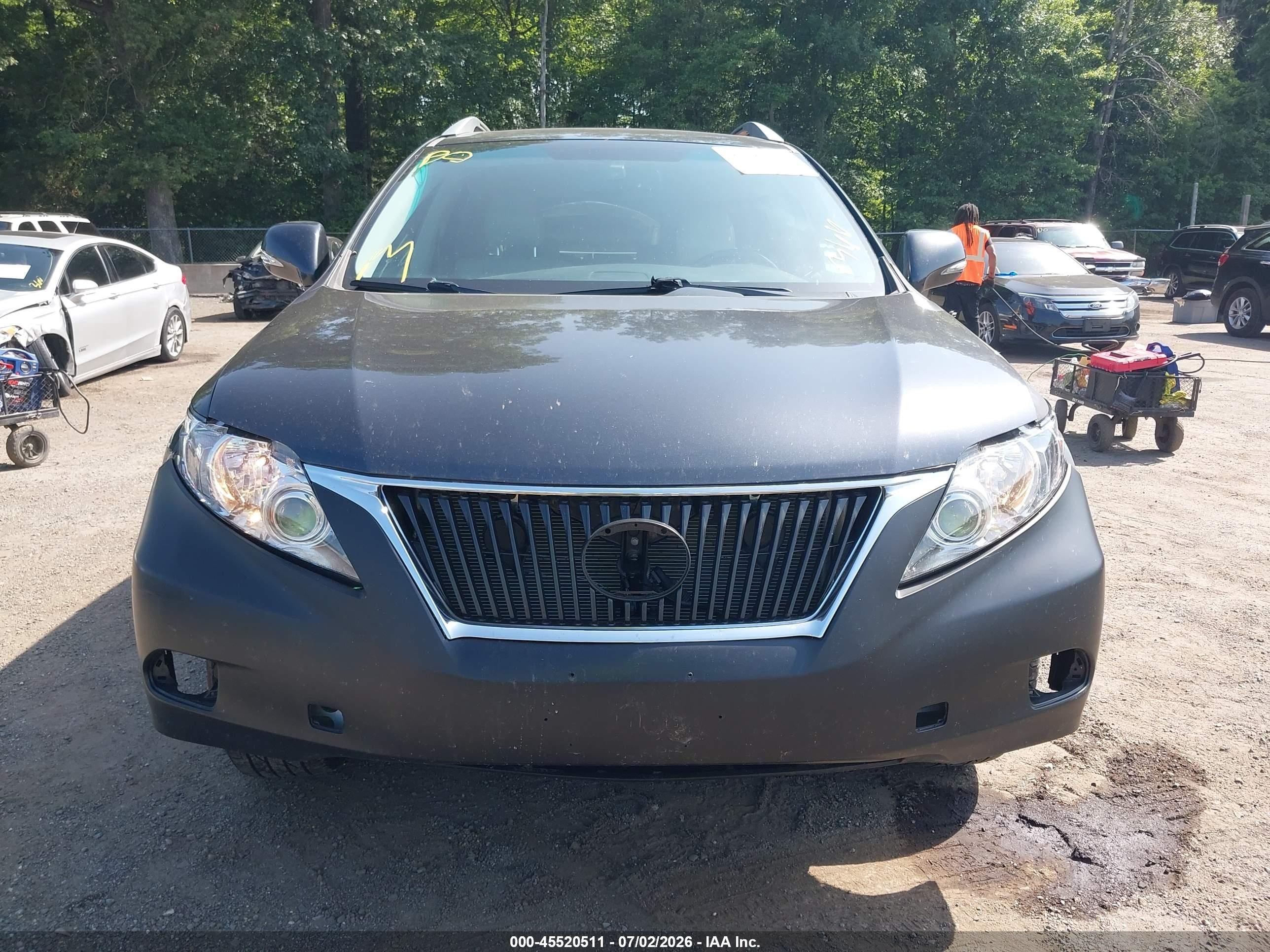 2010 Lexus Rx 350   Gray vin: 2T2BK1BA6AC028287