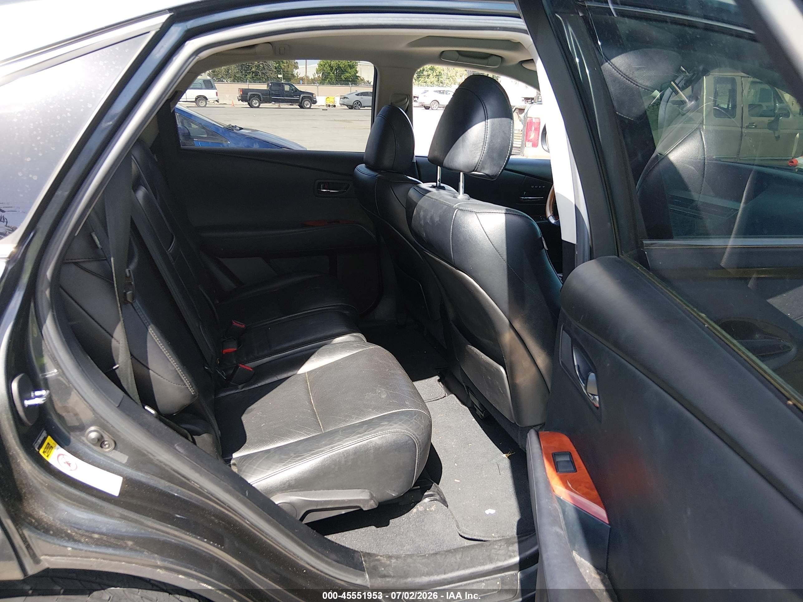 2010 Lexus Rx 350   Black vin: 2T2BK1BA6AC038074