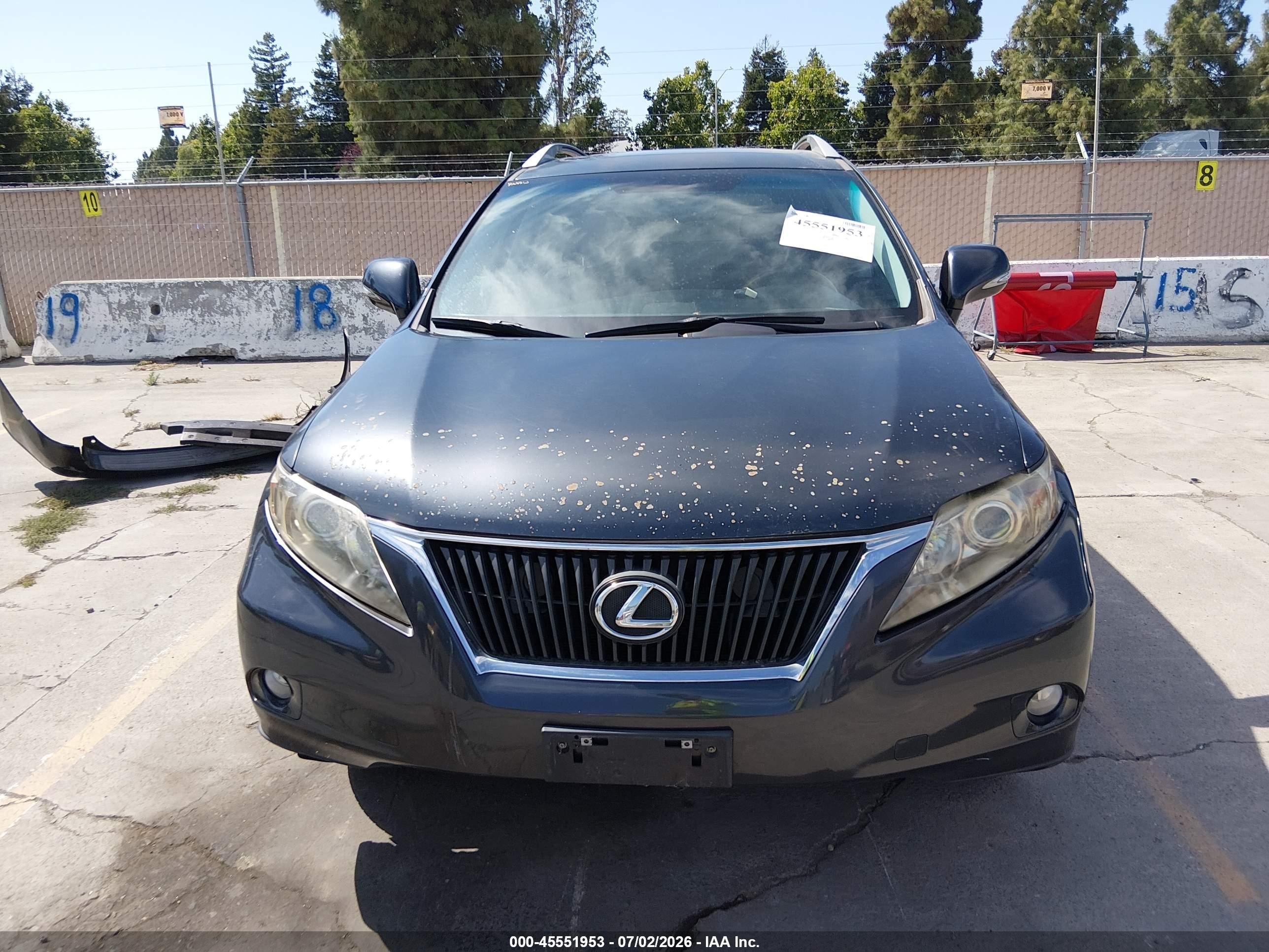 2010 Lexus Rx 350   Black vin: 2T2BK1BA6AC038074