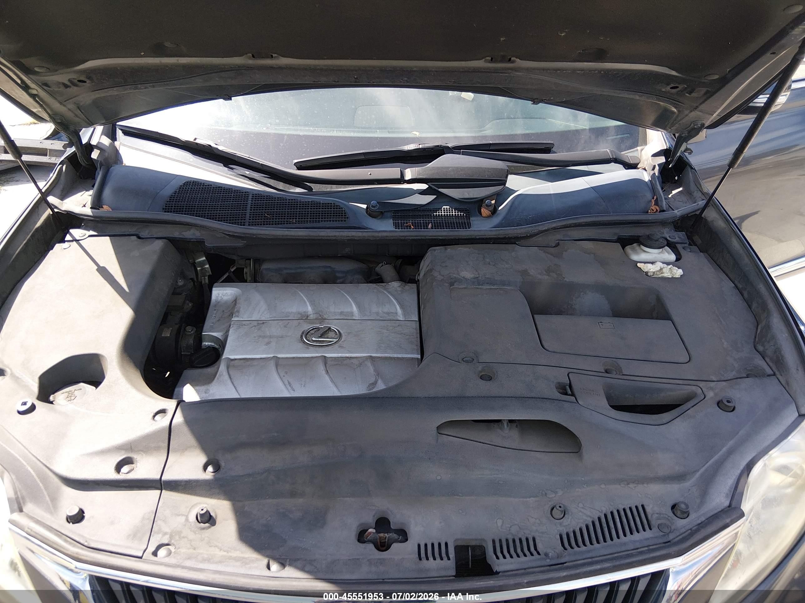 2010 Lexus Rx 350   Black vin: 2T2BK1BA6AC038074