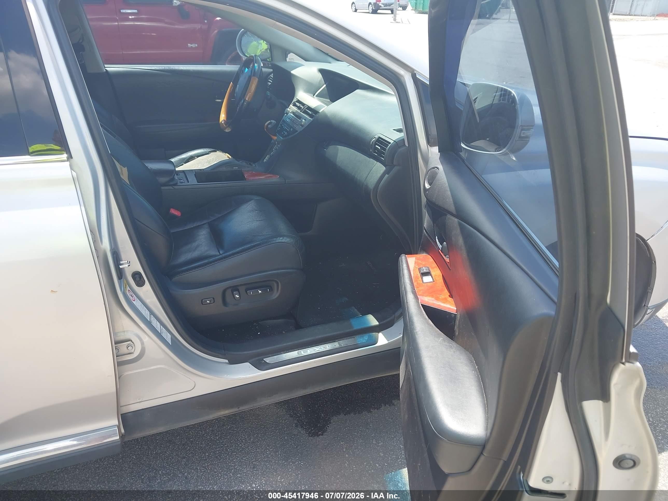 2010 Lexus Rx 350   Серебряный vin: 2T2BK1BA6AC051200