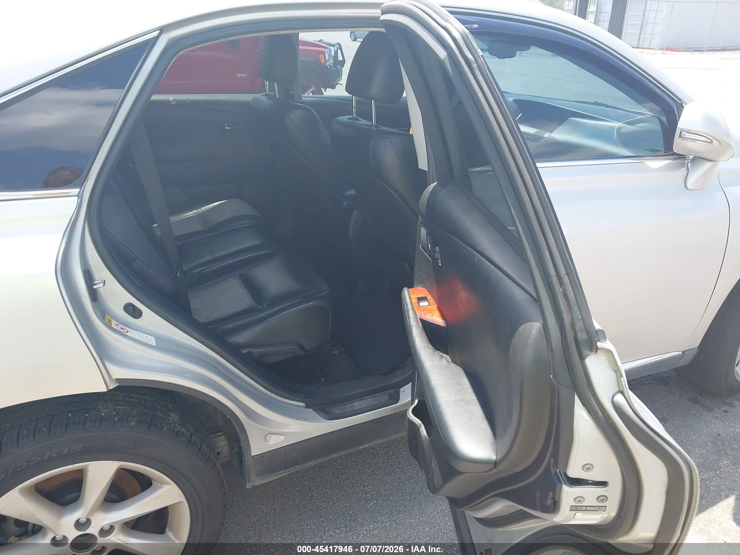 2010 Lexus Rx 350   Серебряный vin: 2T2BK1BA6AC051200