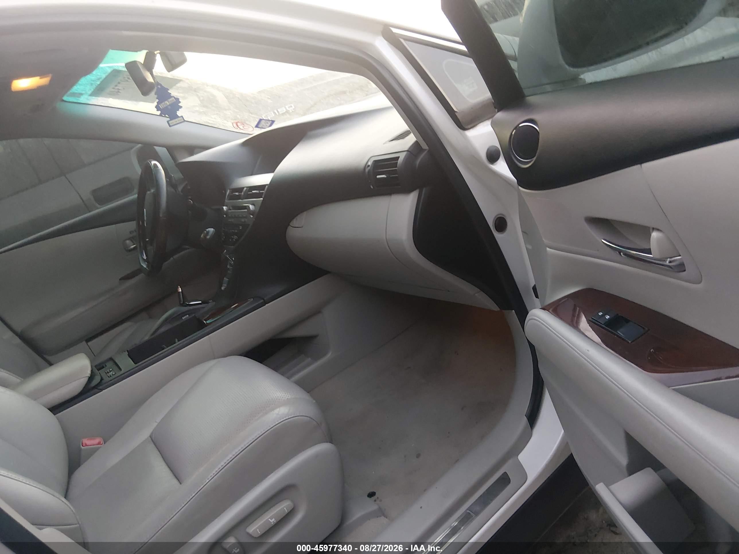 2010 Lexus Rx 350   White vin: 2T2BK1BA6AC053321