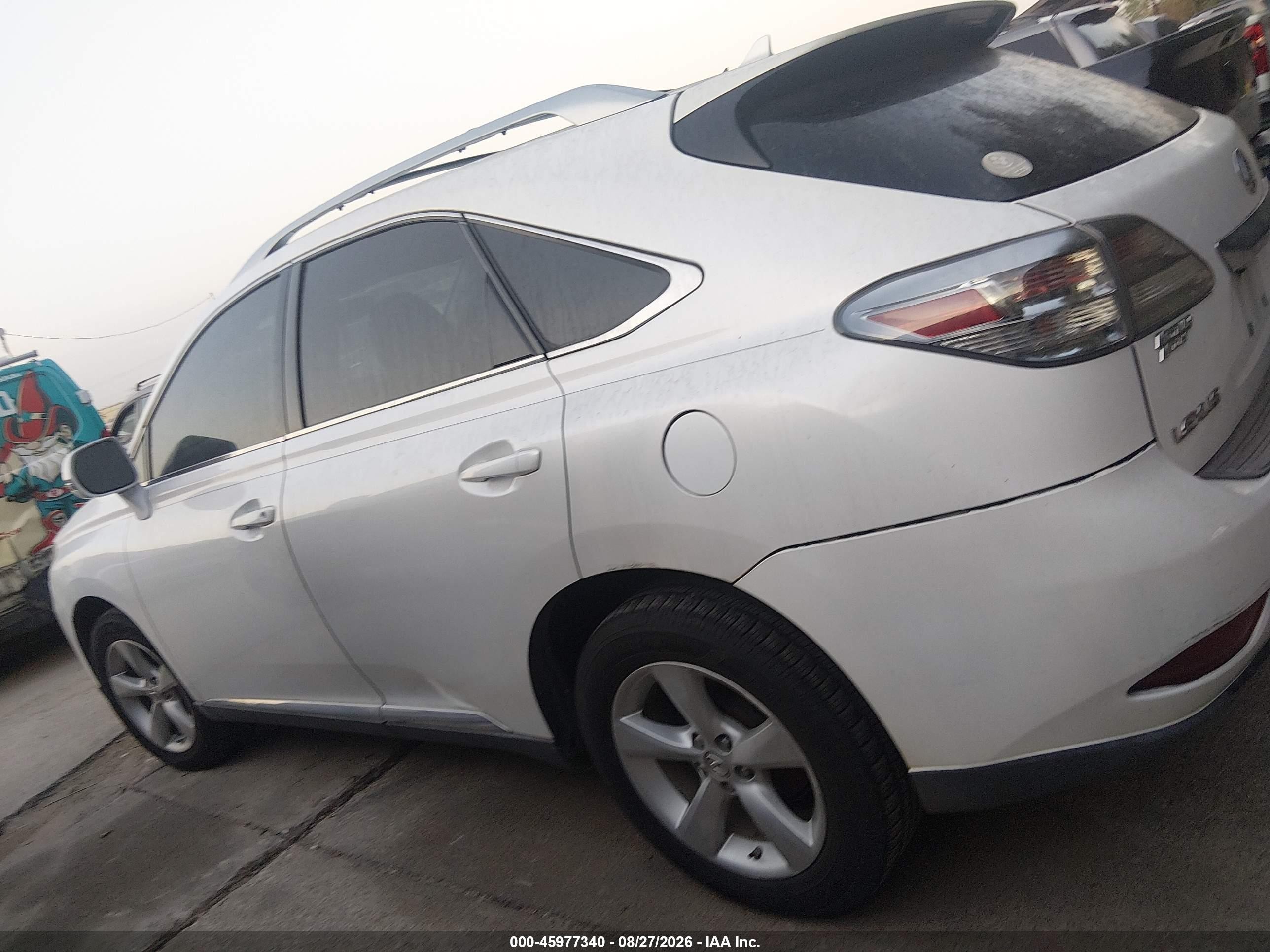 2010 Lexus Rx 350   White vin: 2T2BK1BA6AC053321