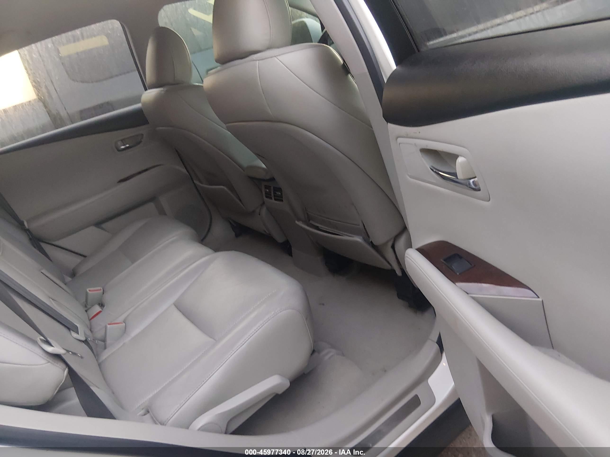 2010 Lexus Rx 350   White vin: 2T2BK1BA6AC053321