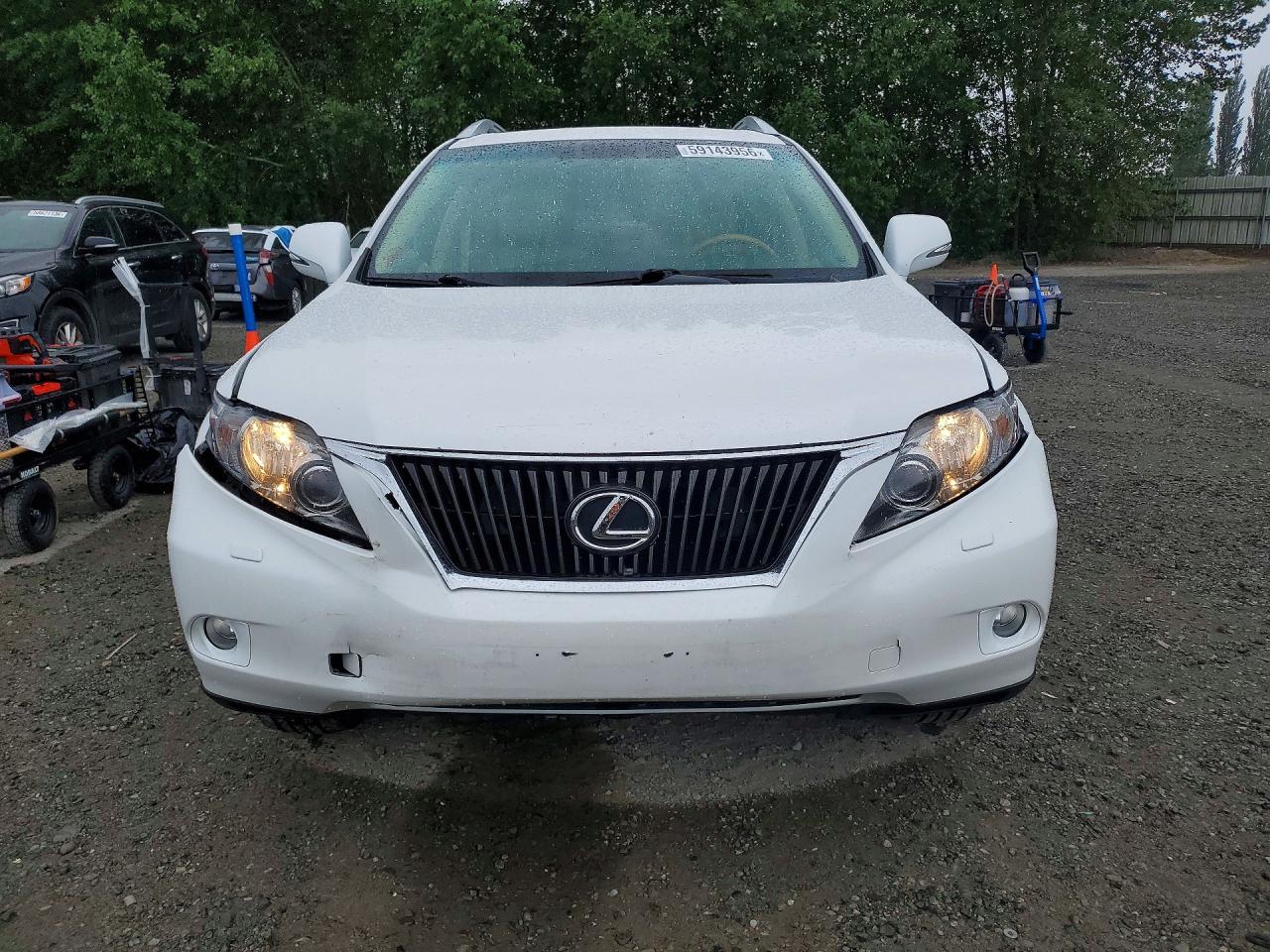 2010 Lexus Rx 350 White vin: 2T2BK1BA6AC066862