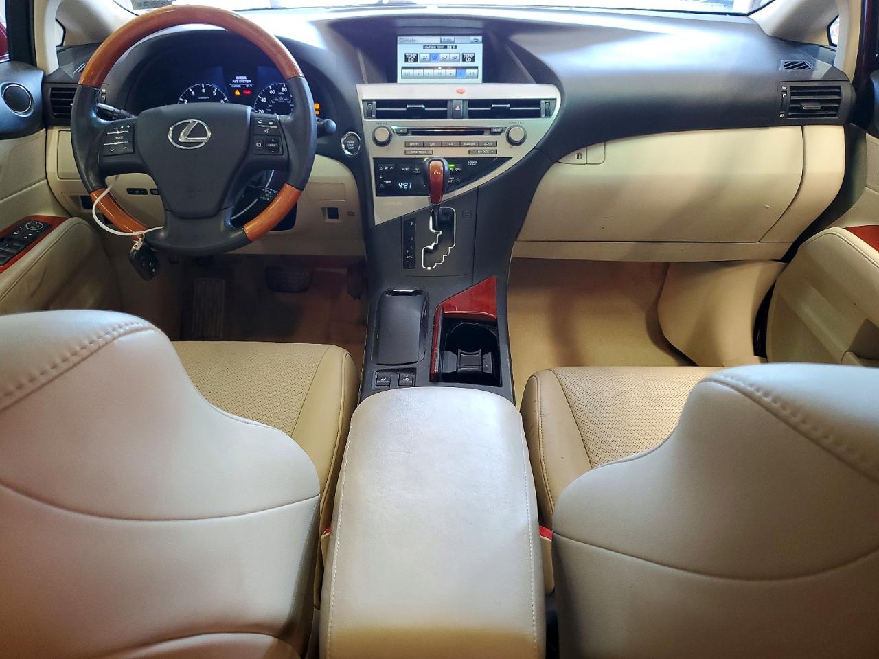 2010 Lexus Rx 350 Red vin: 2T2BK1BA6AC070328