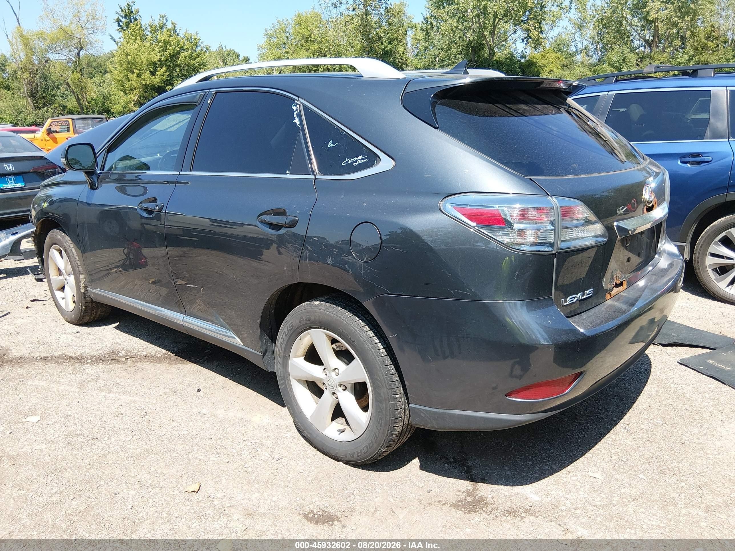 2010 Lexus Rx 350 Серый vin: 2T2BK1BA6AC077831