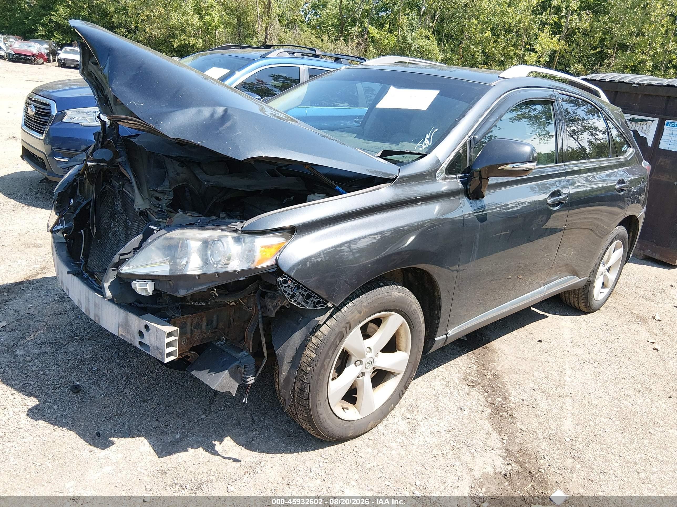 2010 Lexus Rx 350 Серый vin: 2T2BK1BA6AC077831