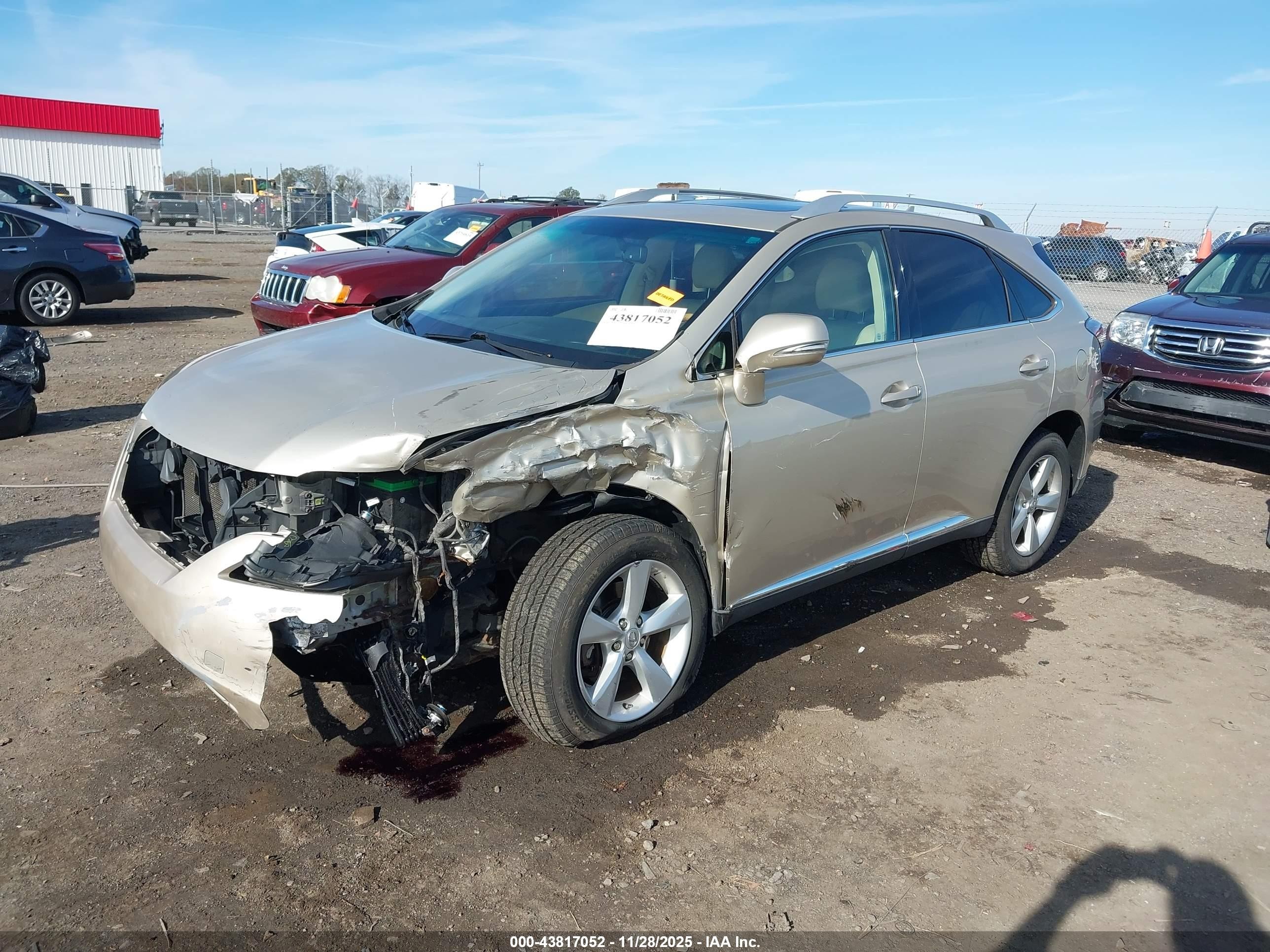2011 Lexus Rx 350   Золотой vin: 2T2BK1BA6BC111381