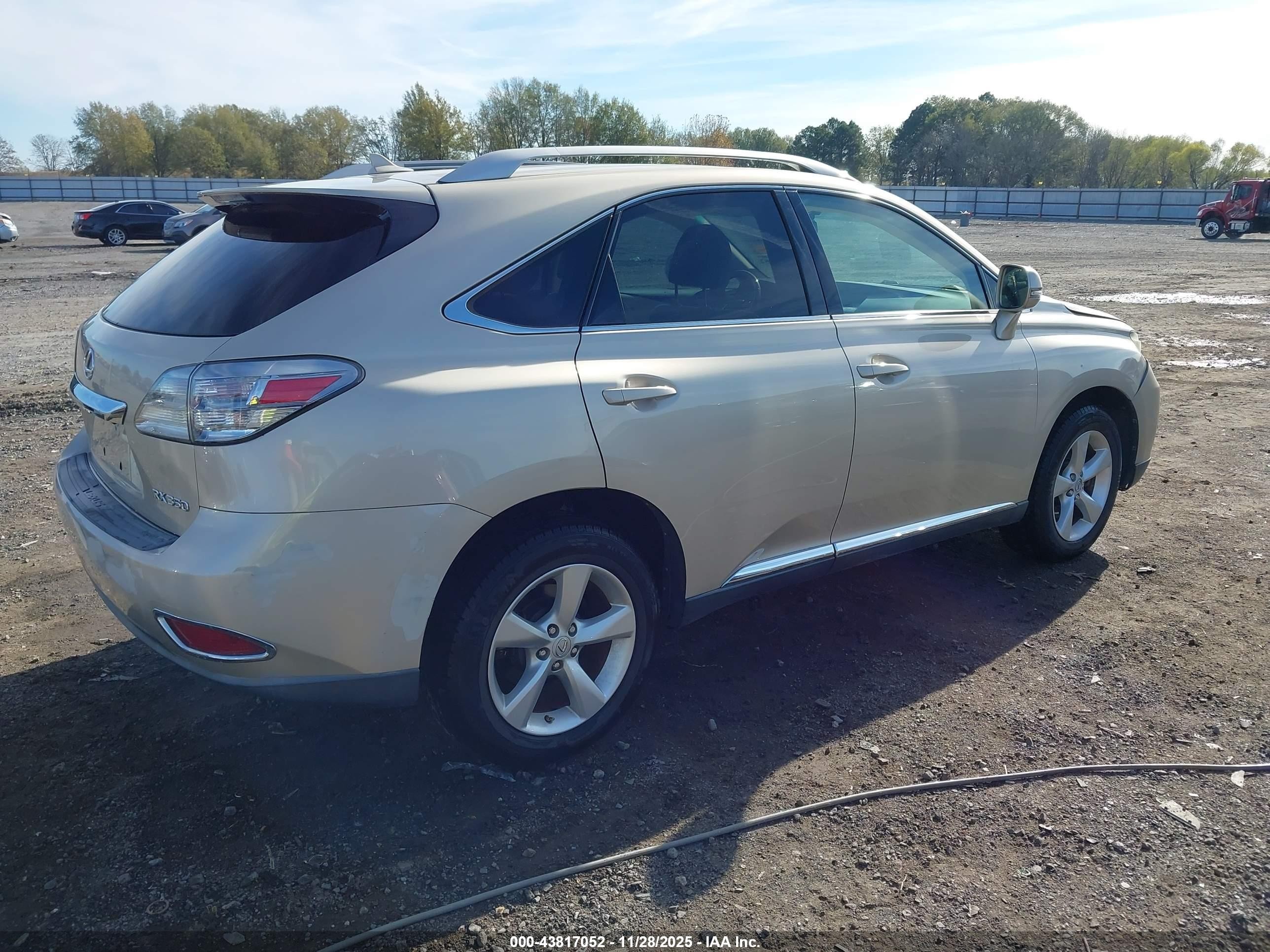 2011 Lexus Rx 350   Золотой vin: 2T2BK1BA6BC111381