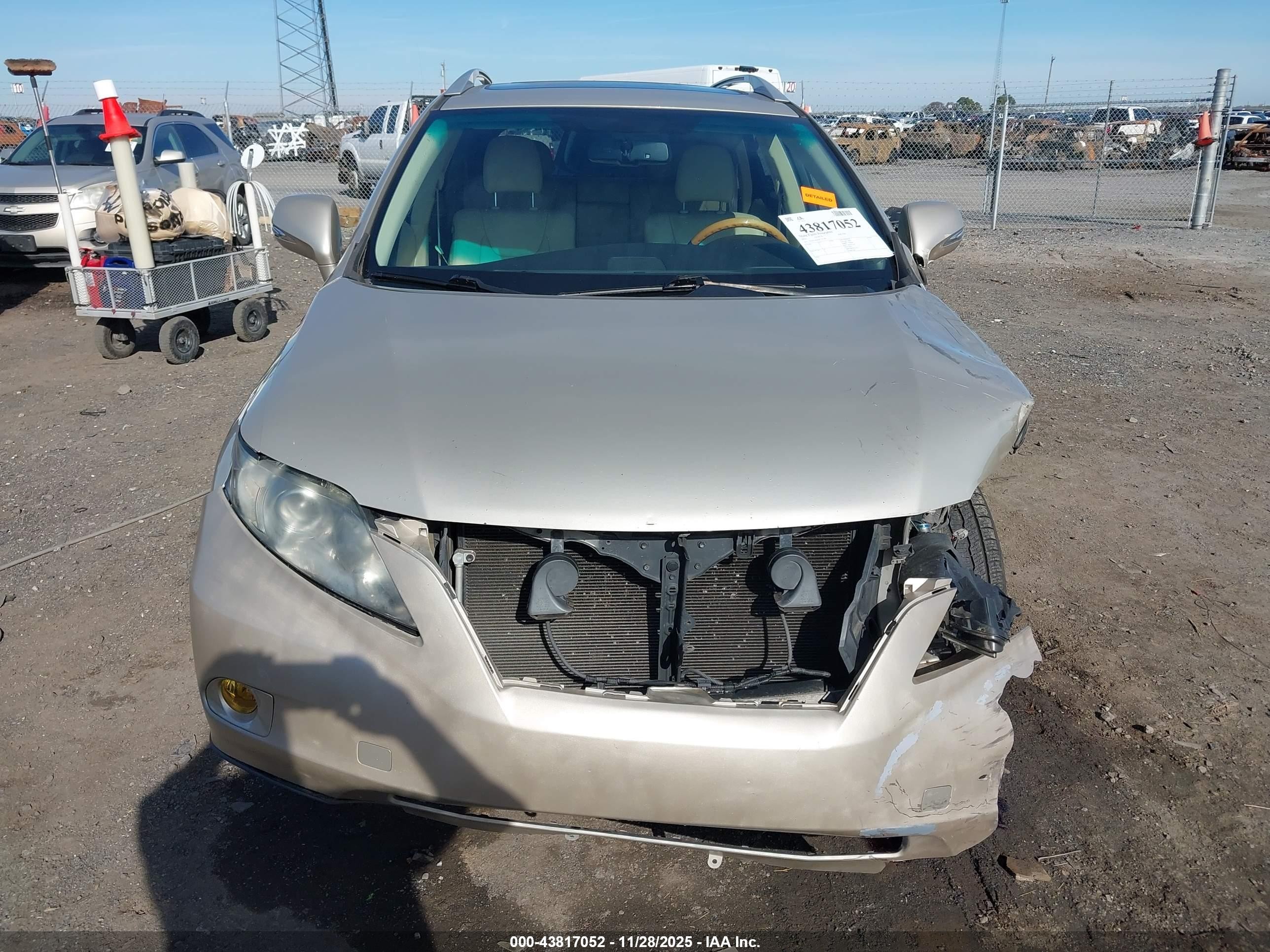 2011 Lexus Rx 350   Золотой vin: 2T2BK1BA6BC111381