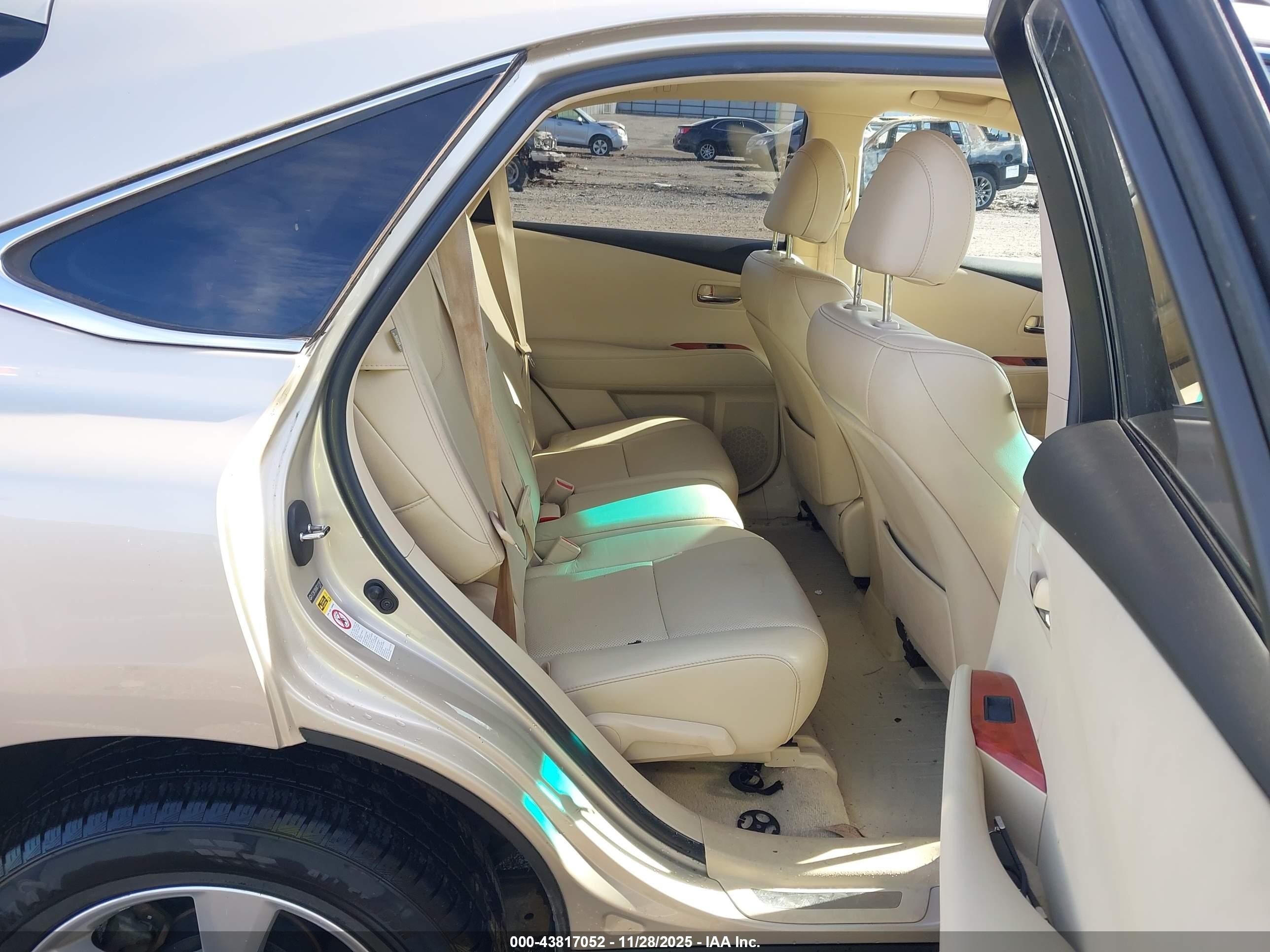 2011 Lexus Rx 350   Золотой vin: 2T2BK1BA6BC111381