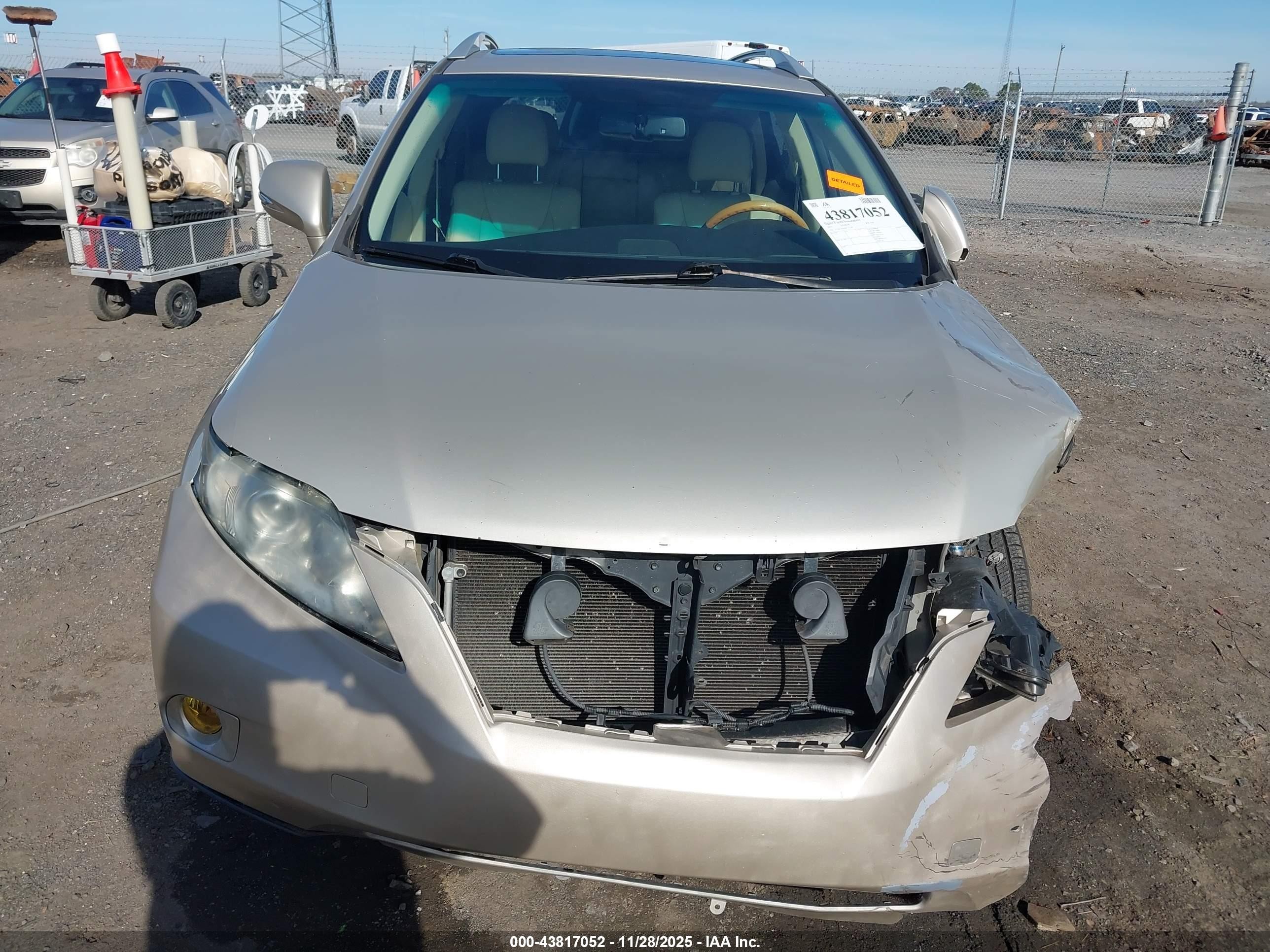 2011 Lexus Rx 350   Золотой vin: 2T2BK1BA6BC111381