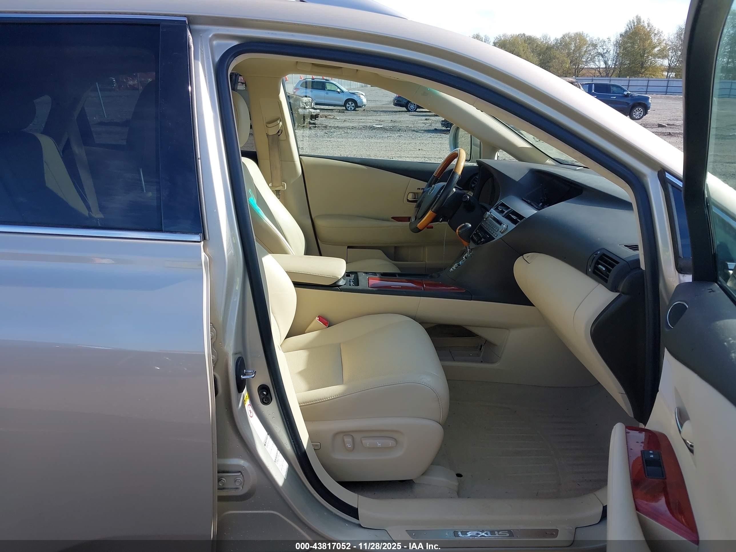 2011 Lexus Rx 350   Золотой vin: 2T2BK1BA6BC111381