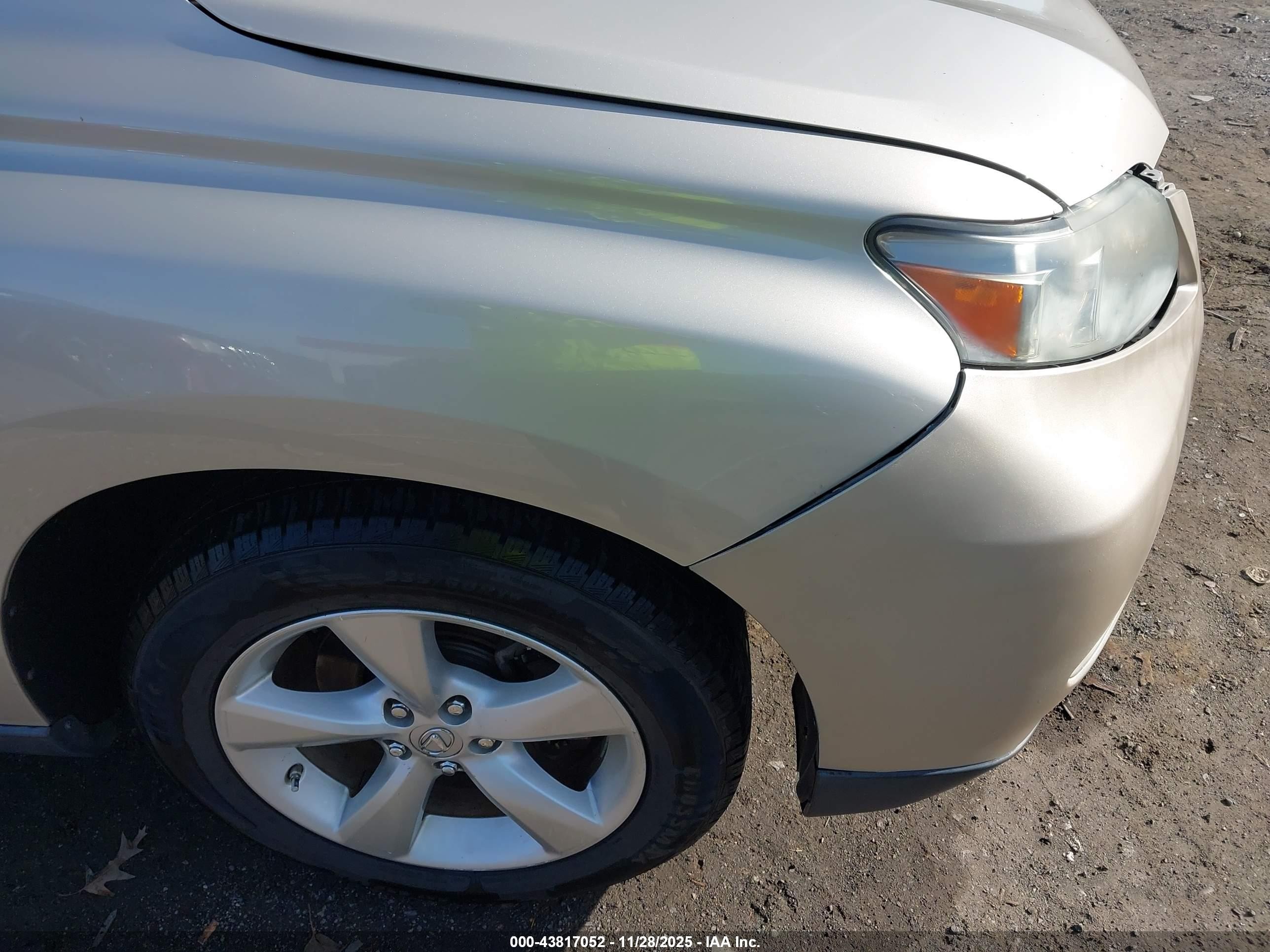 2011 Lexus Rx 350   Золотой vin: 2T2BK1BA6BC111381