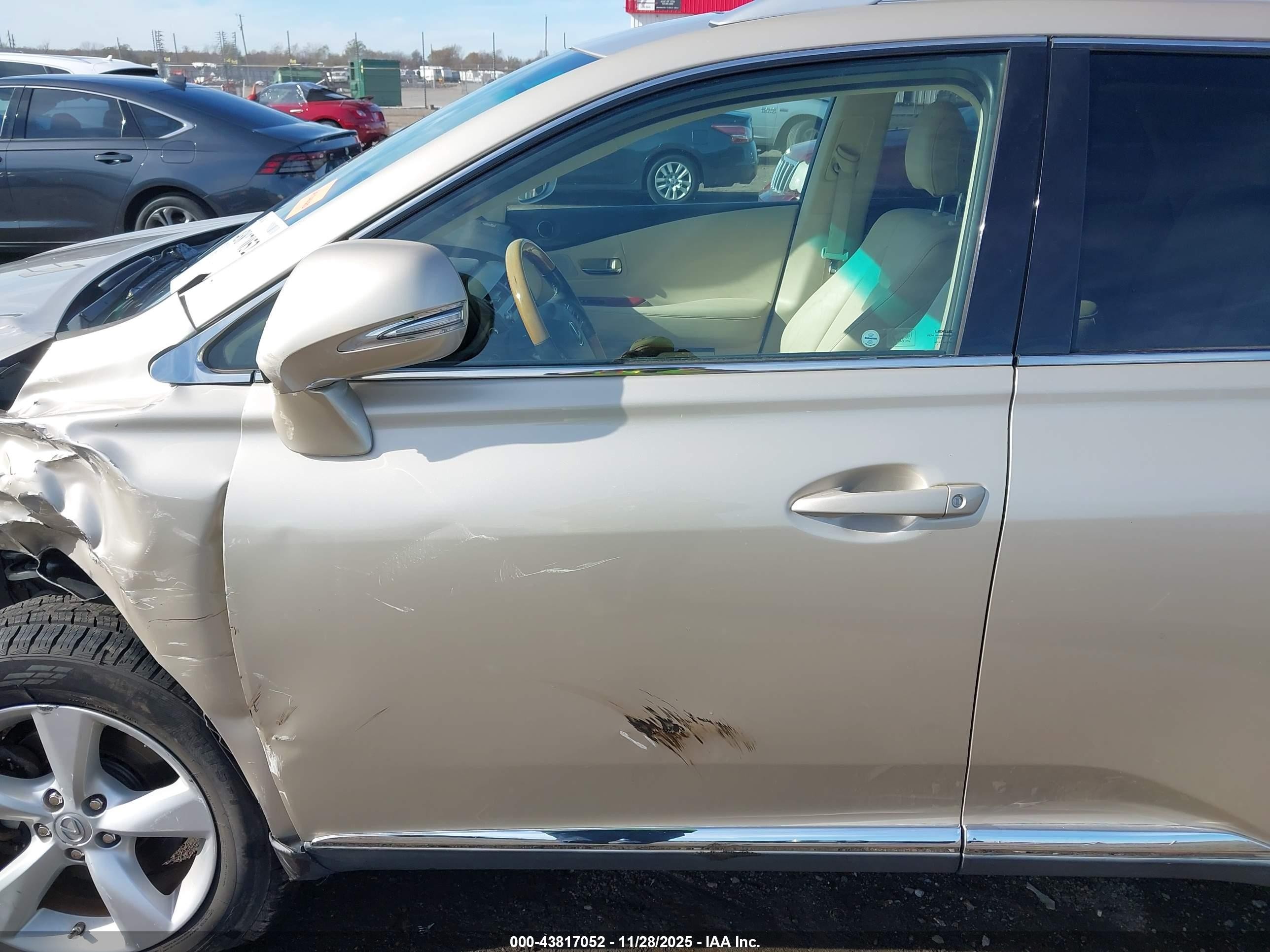 2011 Lexus Rx 350   Золотой vin: 2T2BK1BA6BC111381
