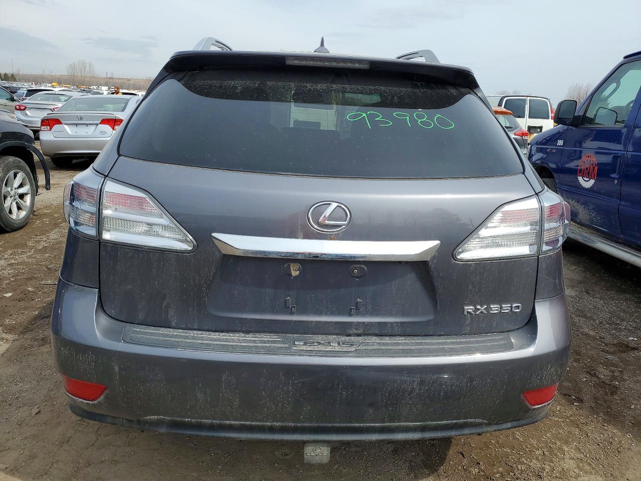 2012 Lexus Rx350 4dr Awd Gray vin: 2T2BK1BA6CC121412