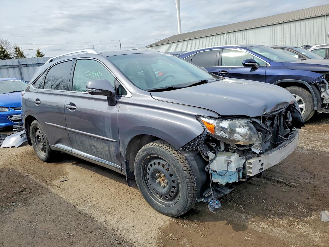 2012 Lexus Rx350 4dr Awd Gray vin: 2T2BK1BA6CC121412