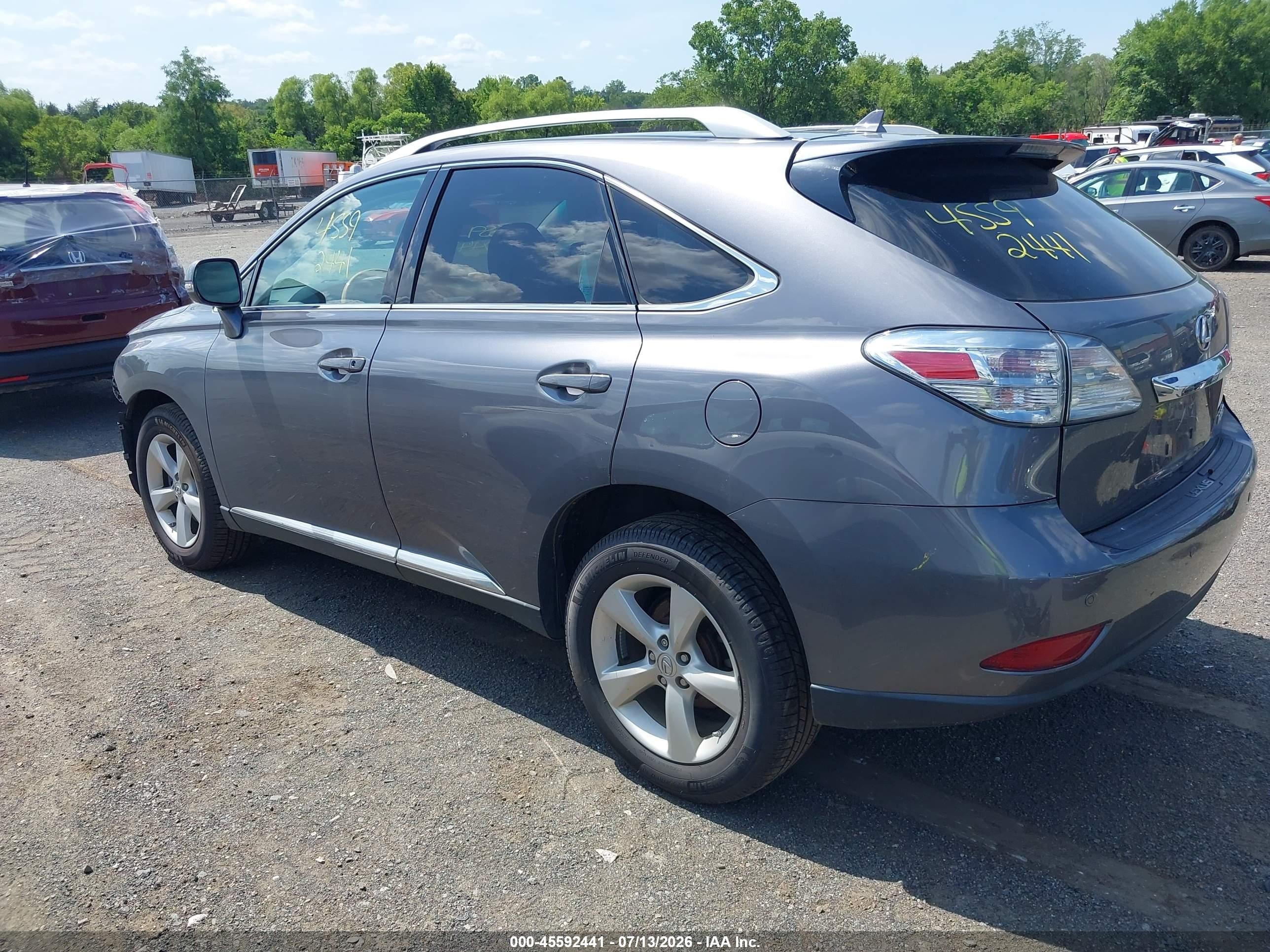 2012 Lexus Rx 350   Gray vin: 2T2BK1BA6CC134421