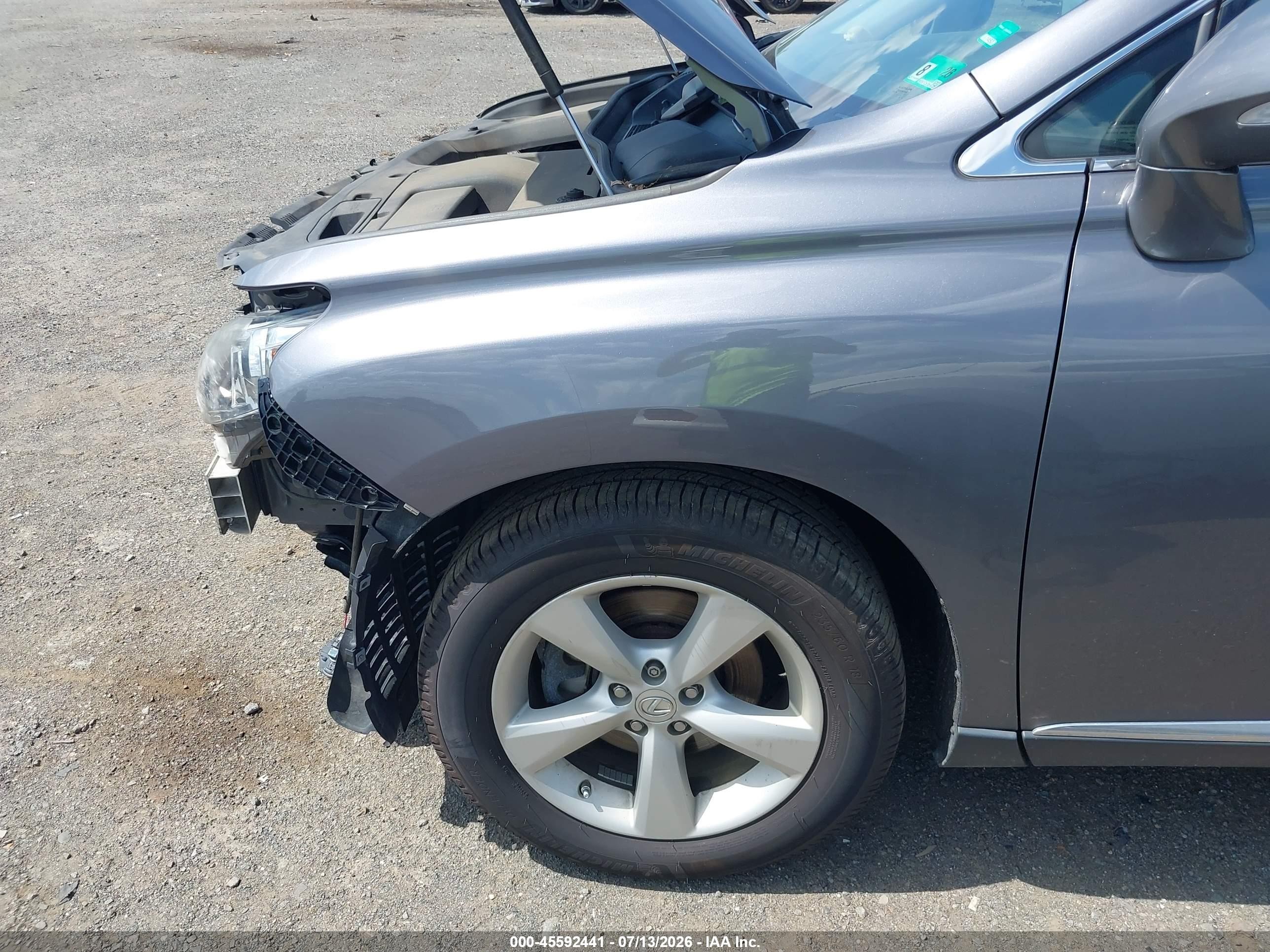 2012 Lexus Rx 350   Gray vin: 2T2BK1BA6CC134421