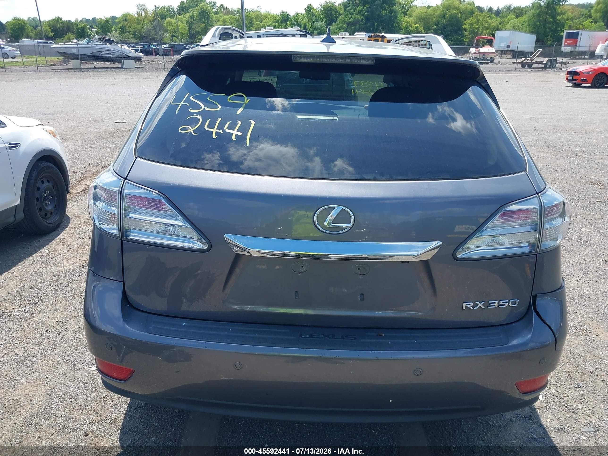 2012 Lexus Rx 350   Gray vin: 2T2BK1BA6CC134421