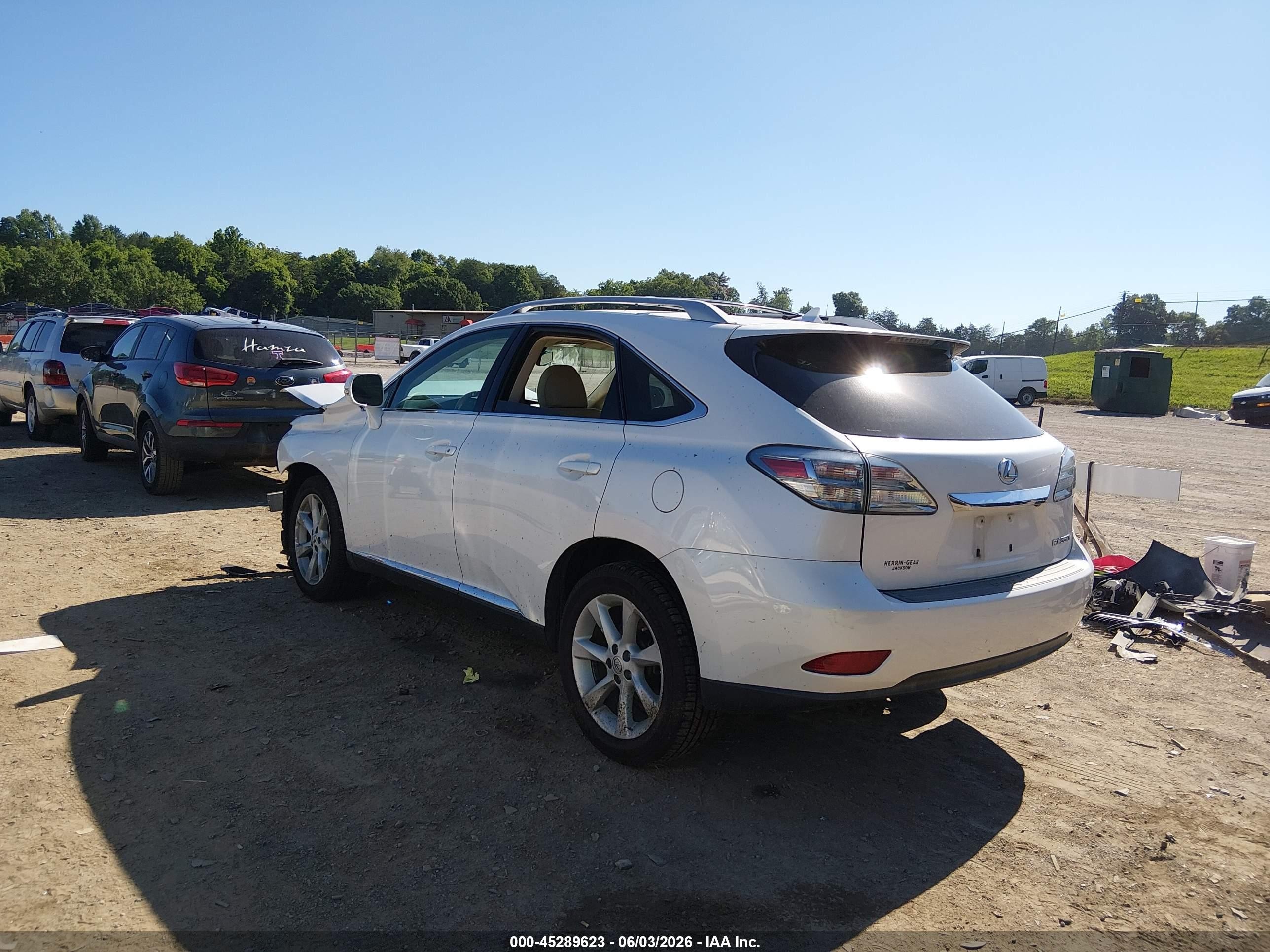2012 Lexus Rx 350 White vin: 2T2BK1BA6CC136539