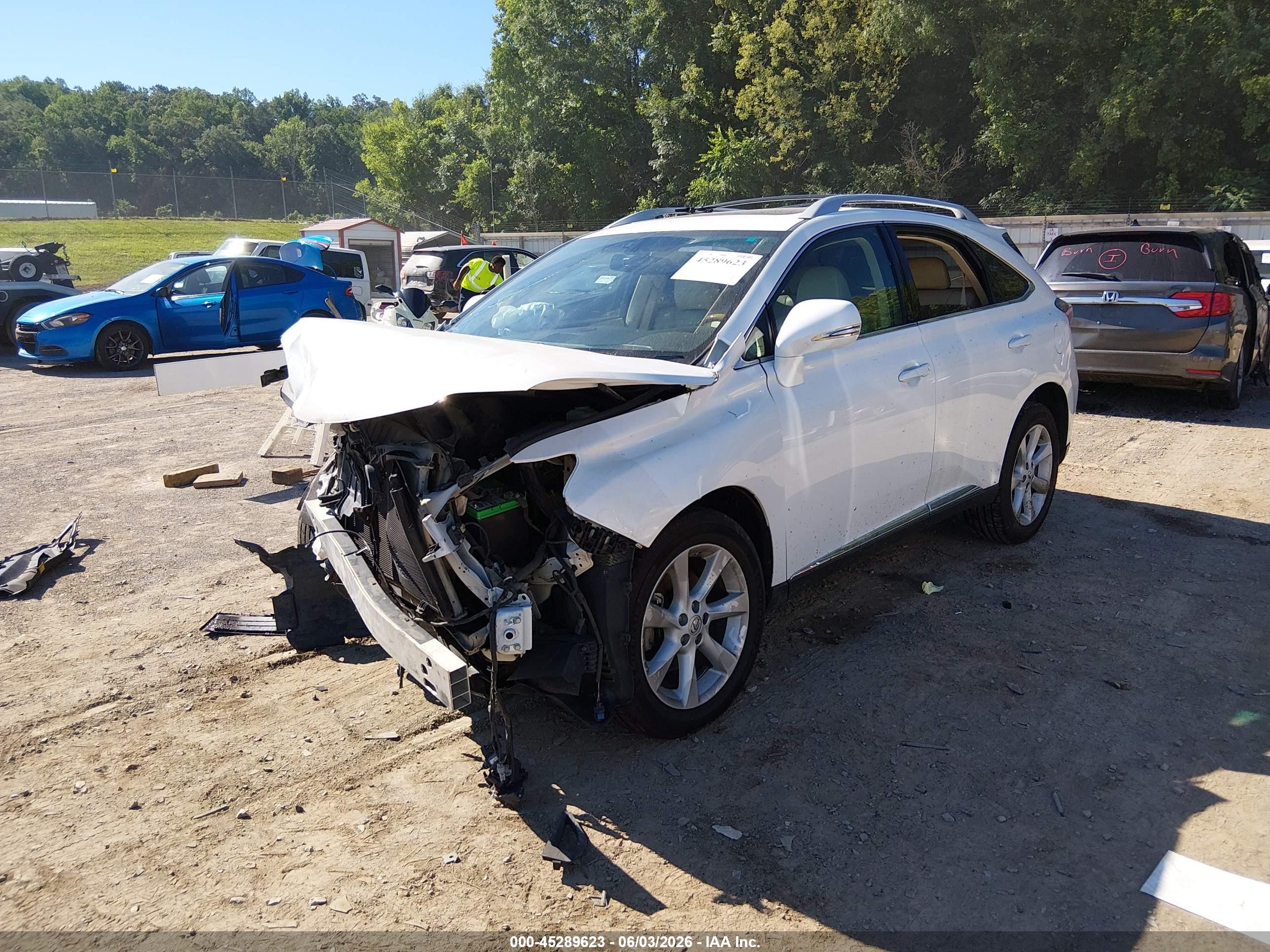 2012 Lexus Rx 350 White vin: 2T2BK1BA6CC136539