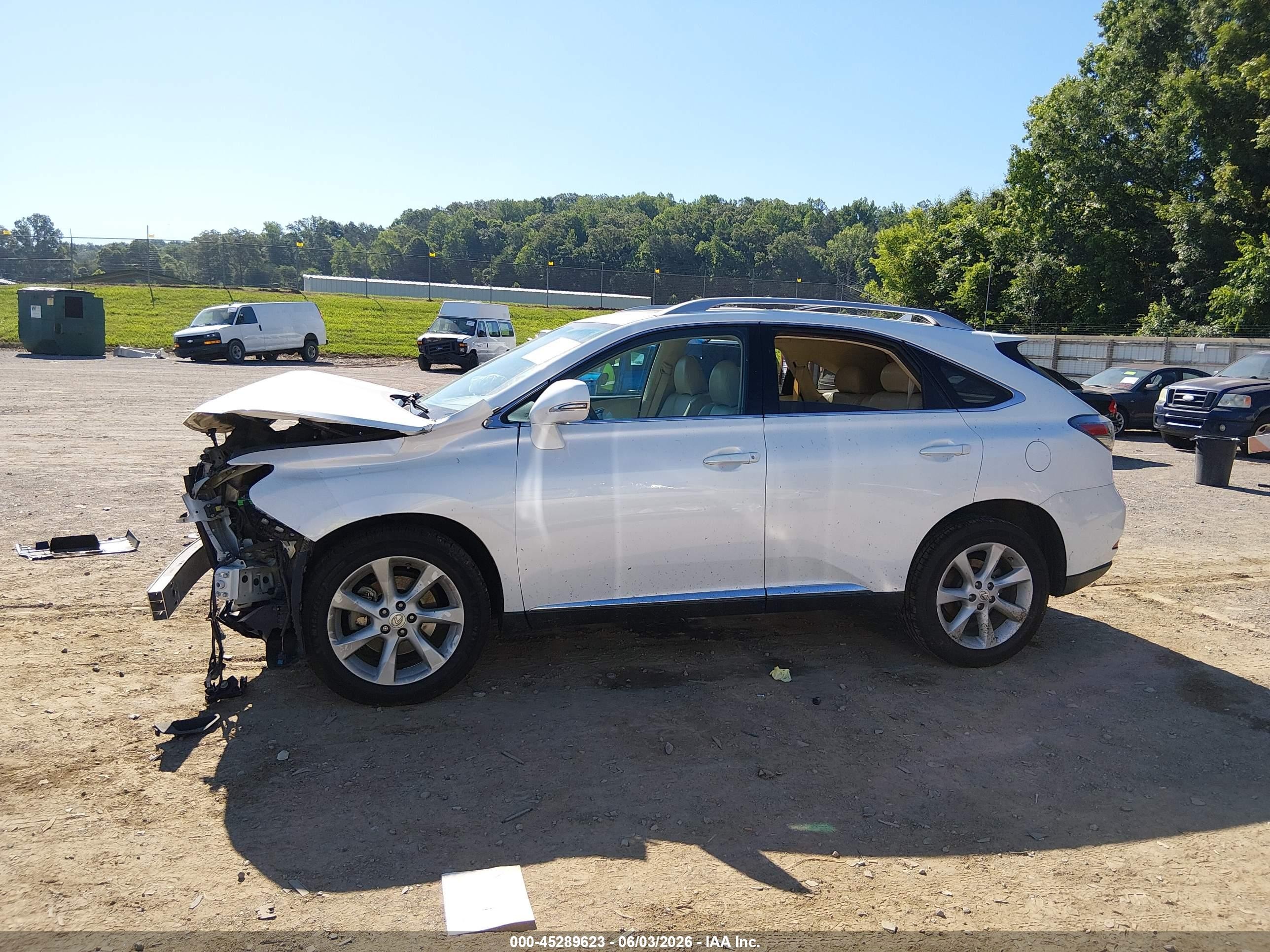 2012 Lexus Rx 350 White vin: 2T2BK1BA6CC136539