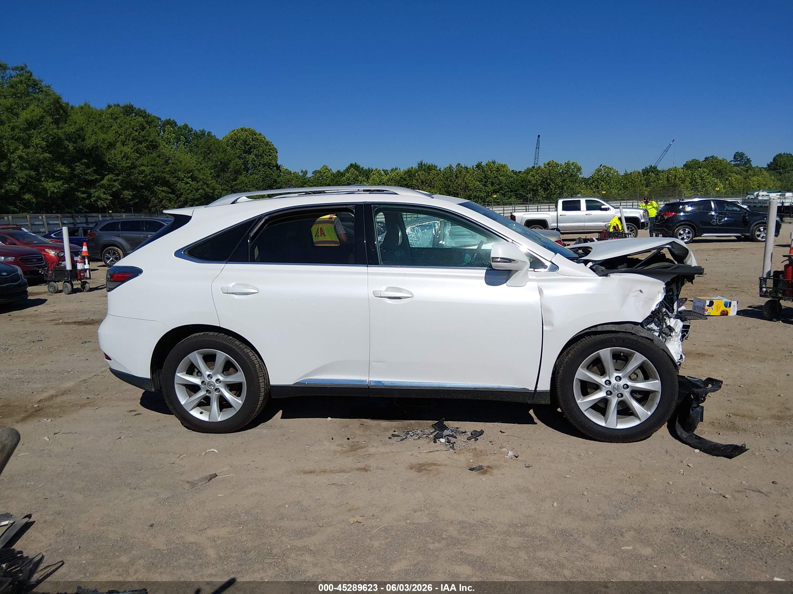 2012 Lexus Rx 350 White vin: 2T2BK1BA6CC136539
