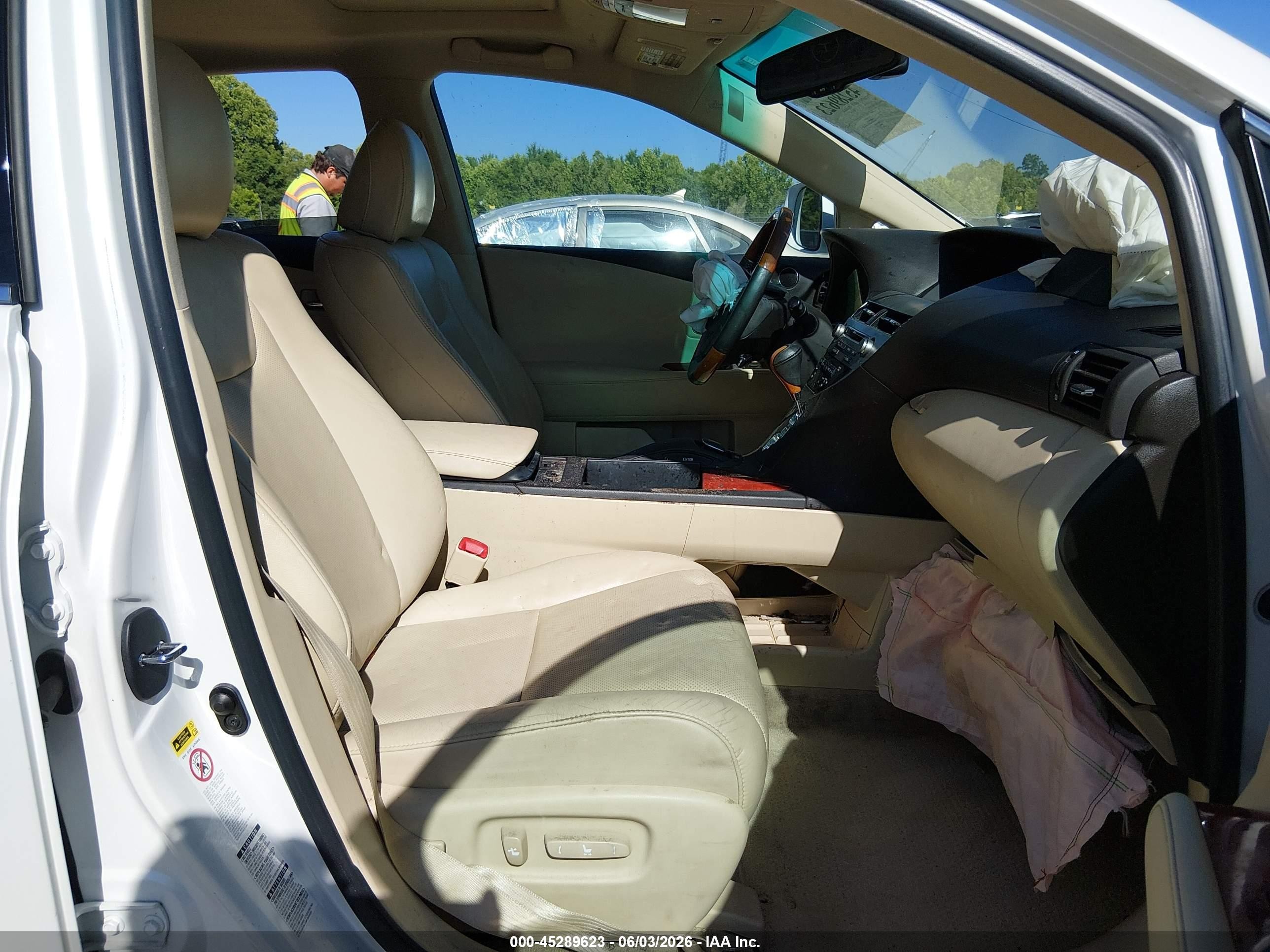 2012 Lexus Rx 350 White vin: 2T2BK1BA6CC136539