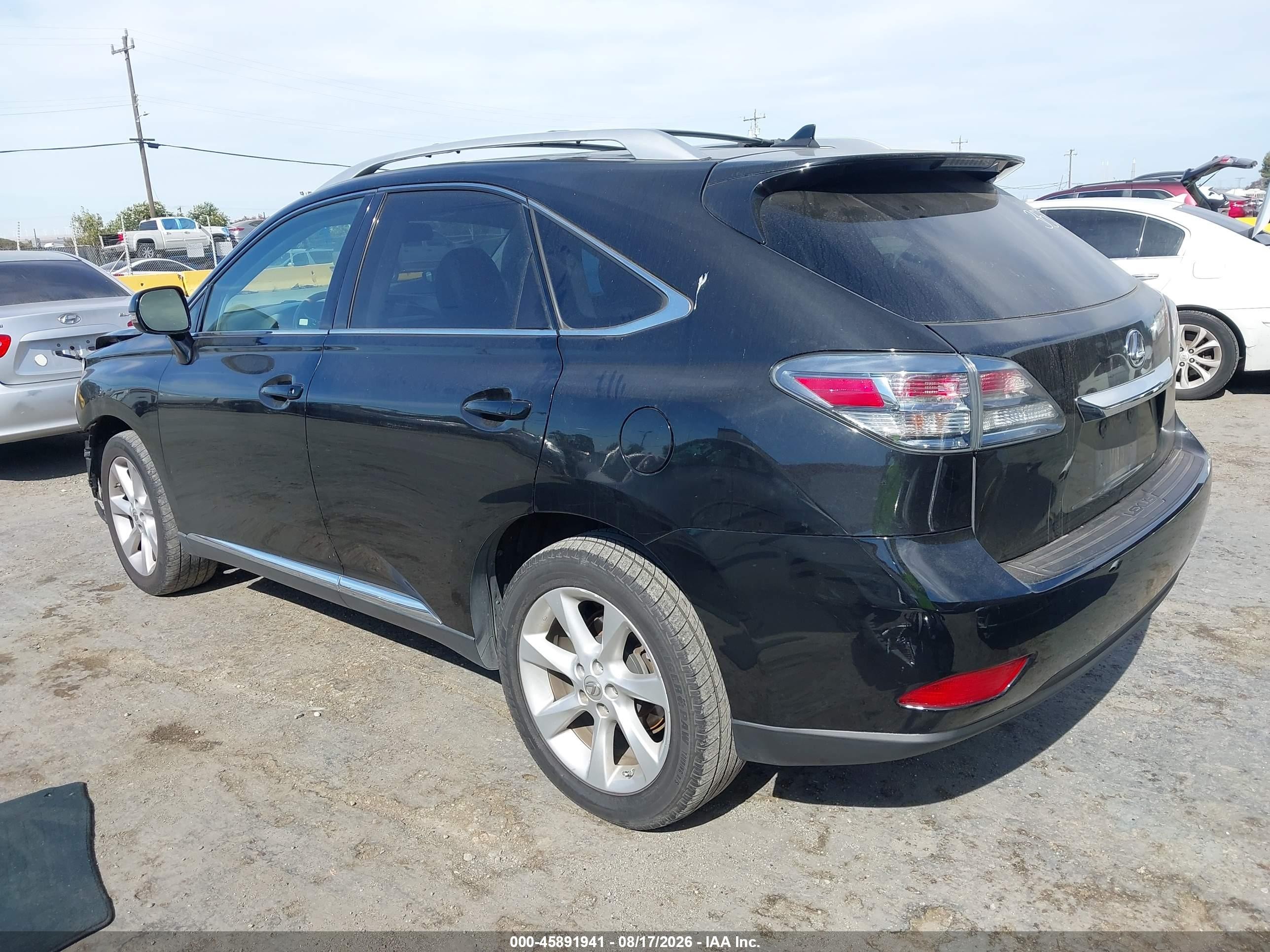 2012 Lexus Rx 350 Black vin: 2T2BK1BA6CC140851