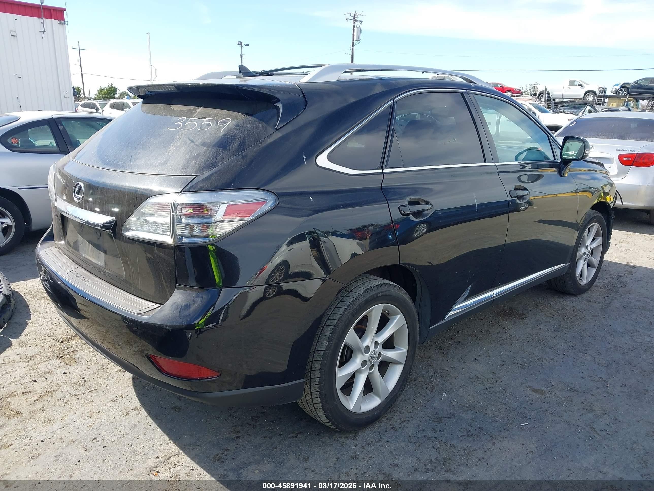 2012 Lexus Rx 350 Black vin: 2T2BK1BA6CC140851