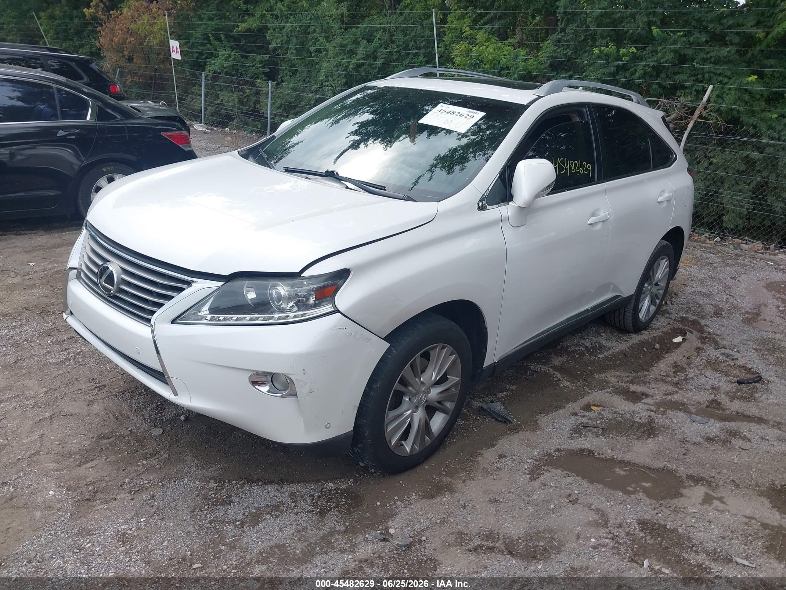 2013 Lexus Rx 350   White vin: 2T2BK1BA6DC174189
