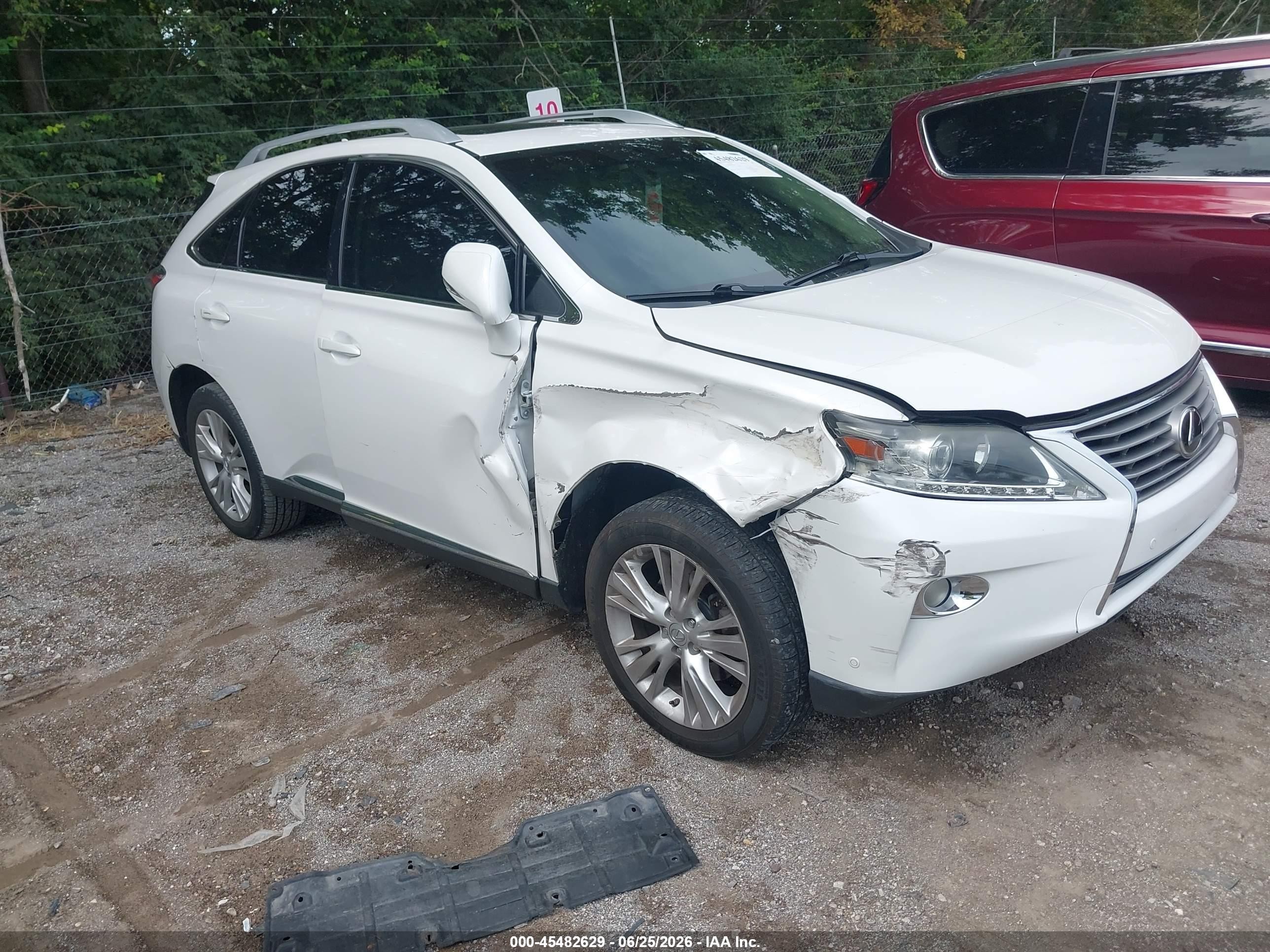 2013 Lexus Rx 350   White vin: 2T2BK1BA6DC174189