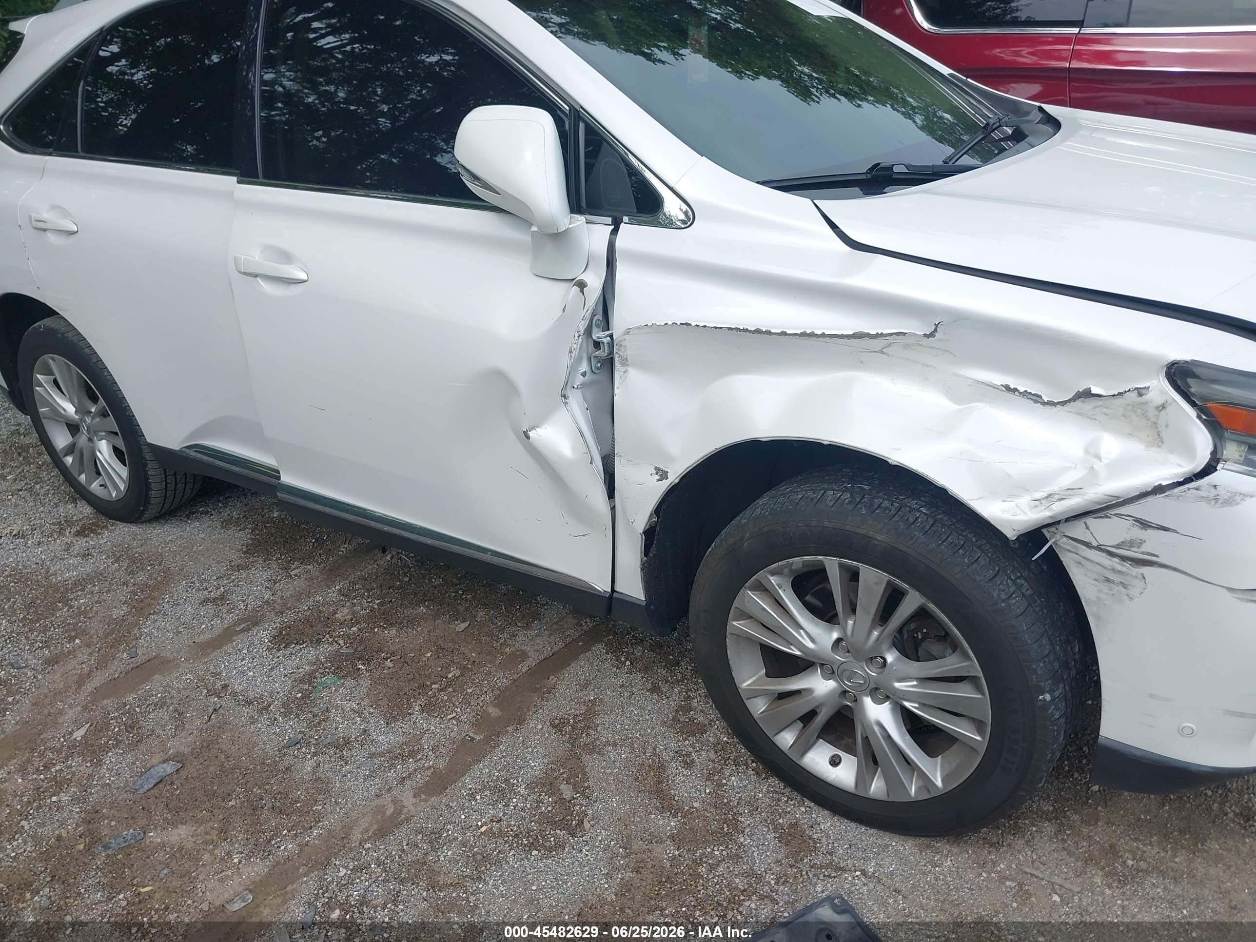 2013 Lexus Rx 350   White vin: 2T2BK1BA6DC174189