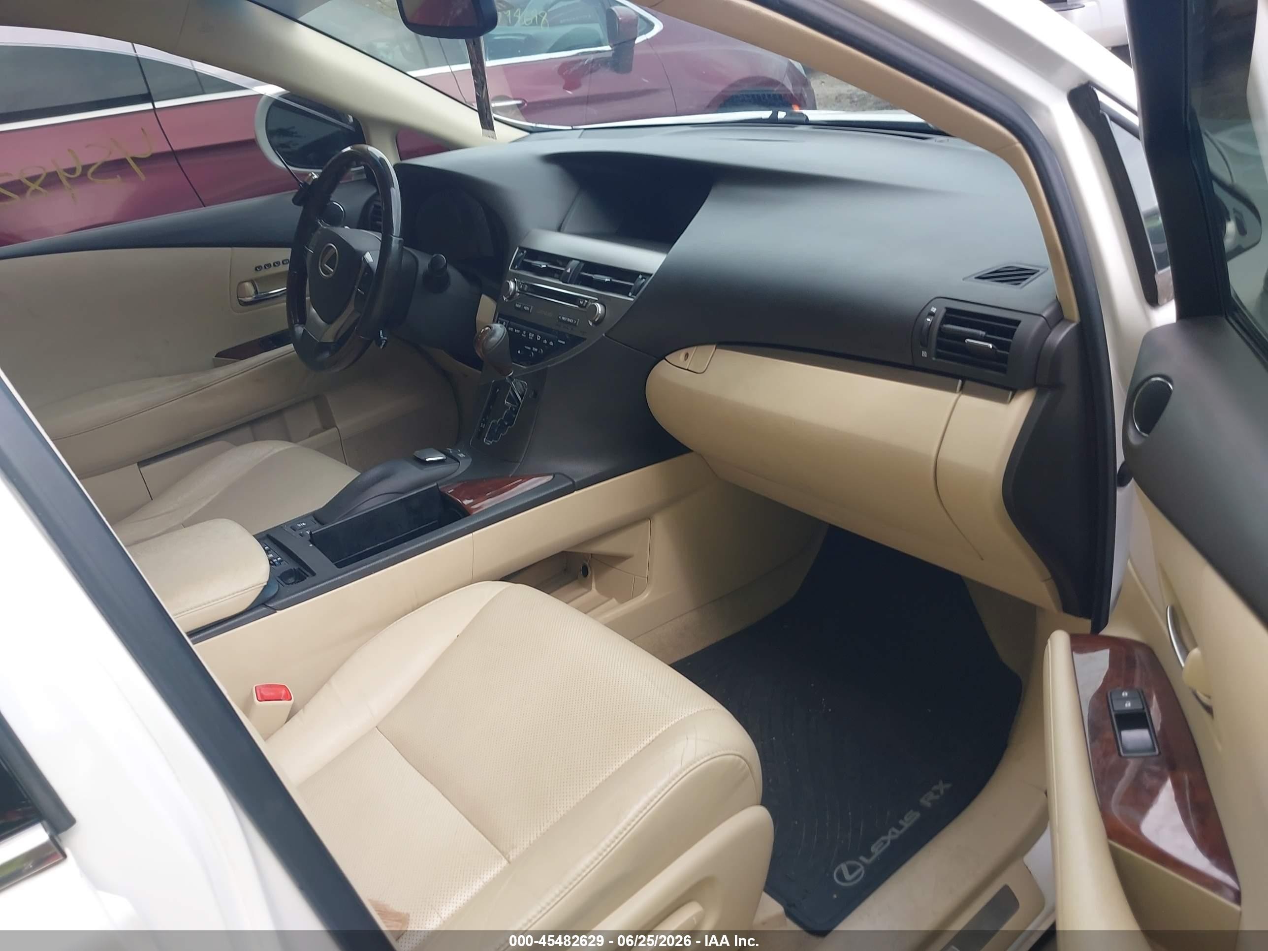 2013 Lexus Rx 350   White vin: 2T2BK1BA6DC174189