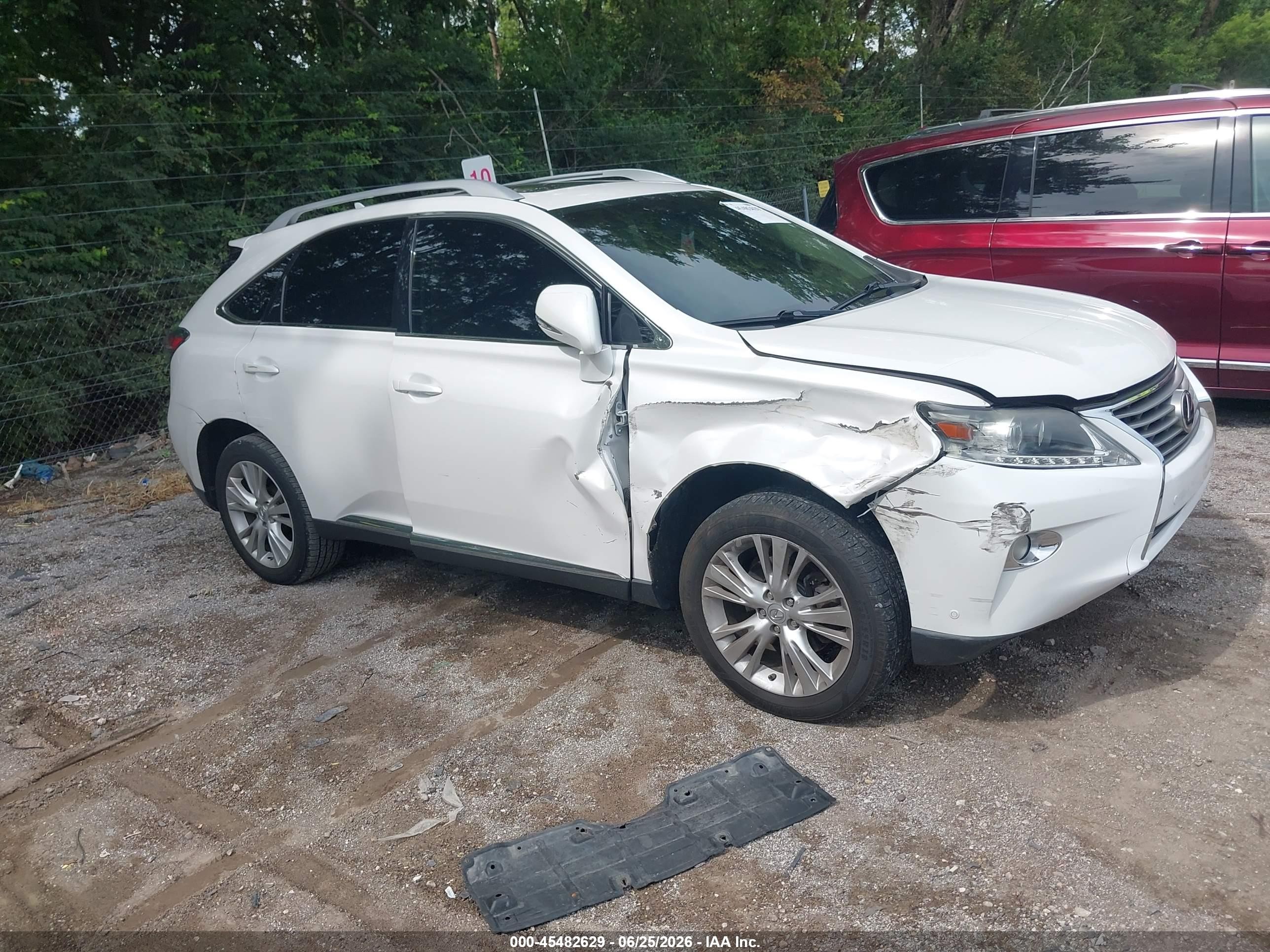 2013 Lexus Rx 350   White vin: 2T2BK1BA6DC174189