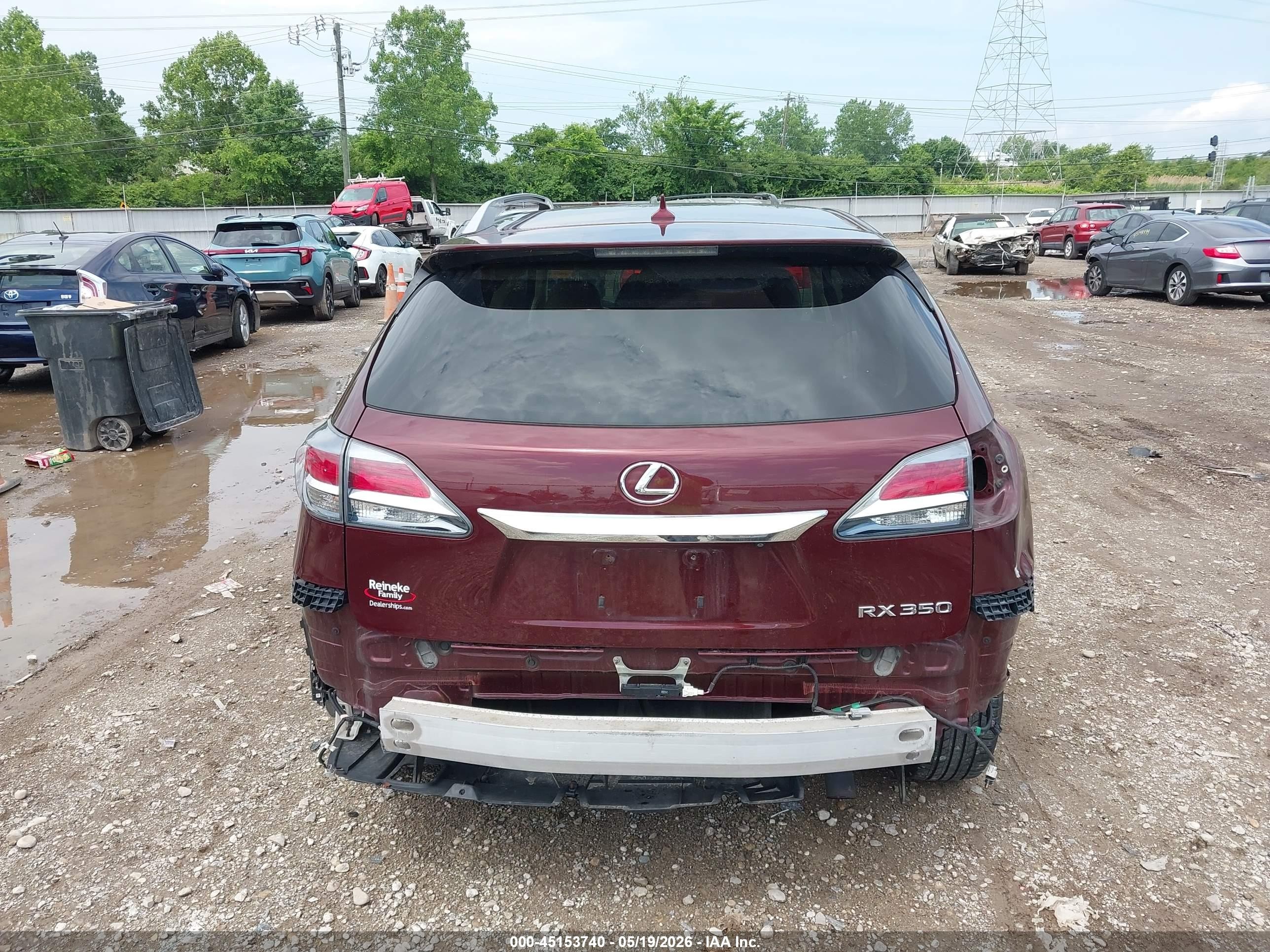 2013 Lexus Rx 350   Maroon vin: 2T2BK1BA6DC176119