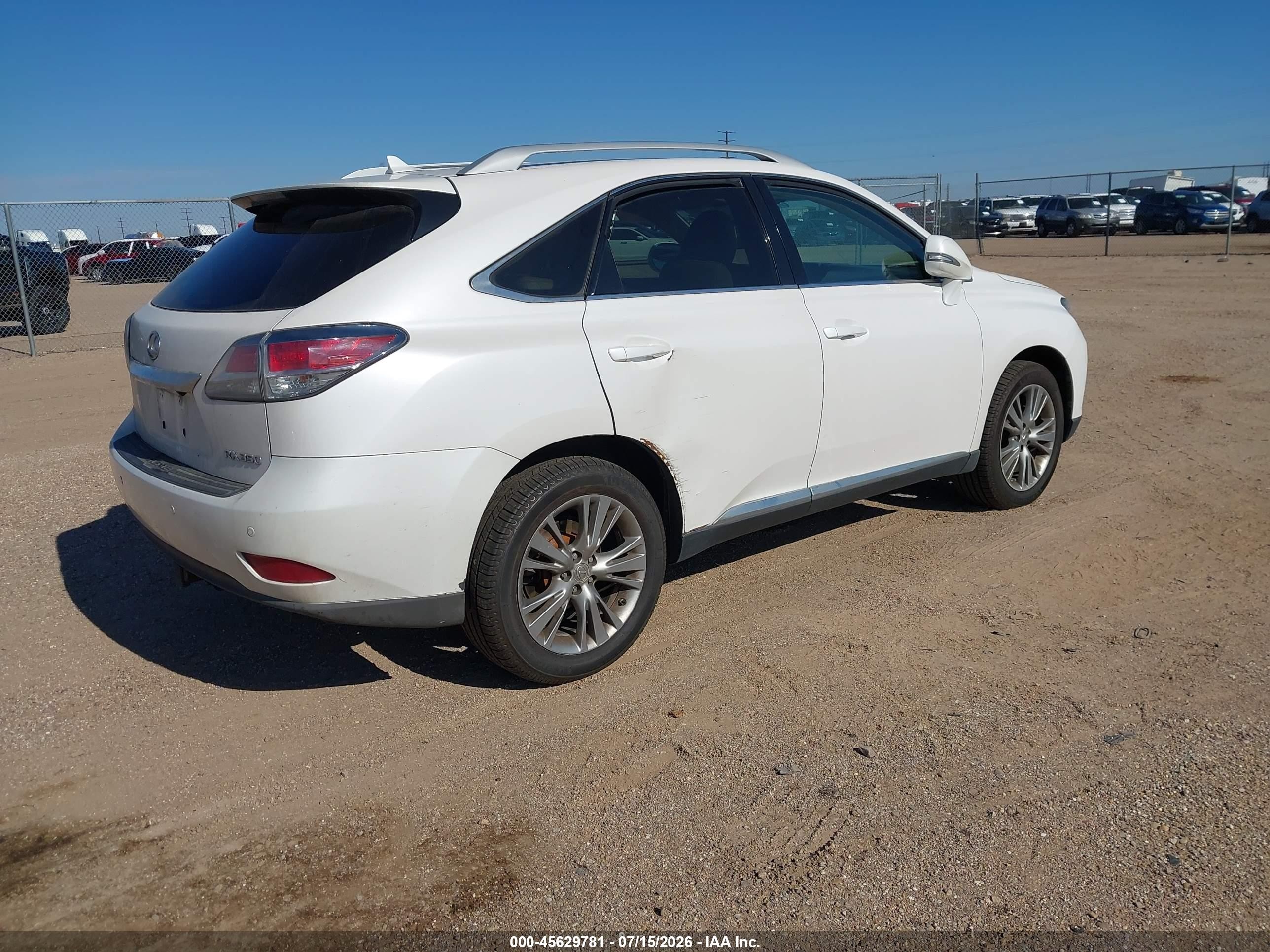 2013 Lexus Rx 350   White vin: 2T2BK1BA6DC200905