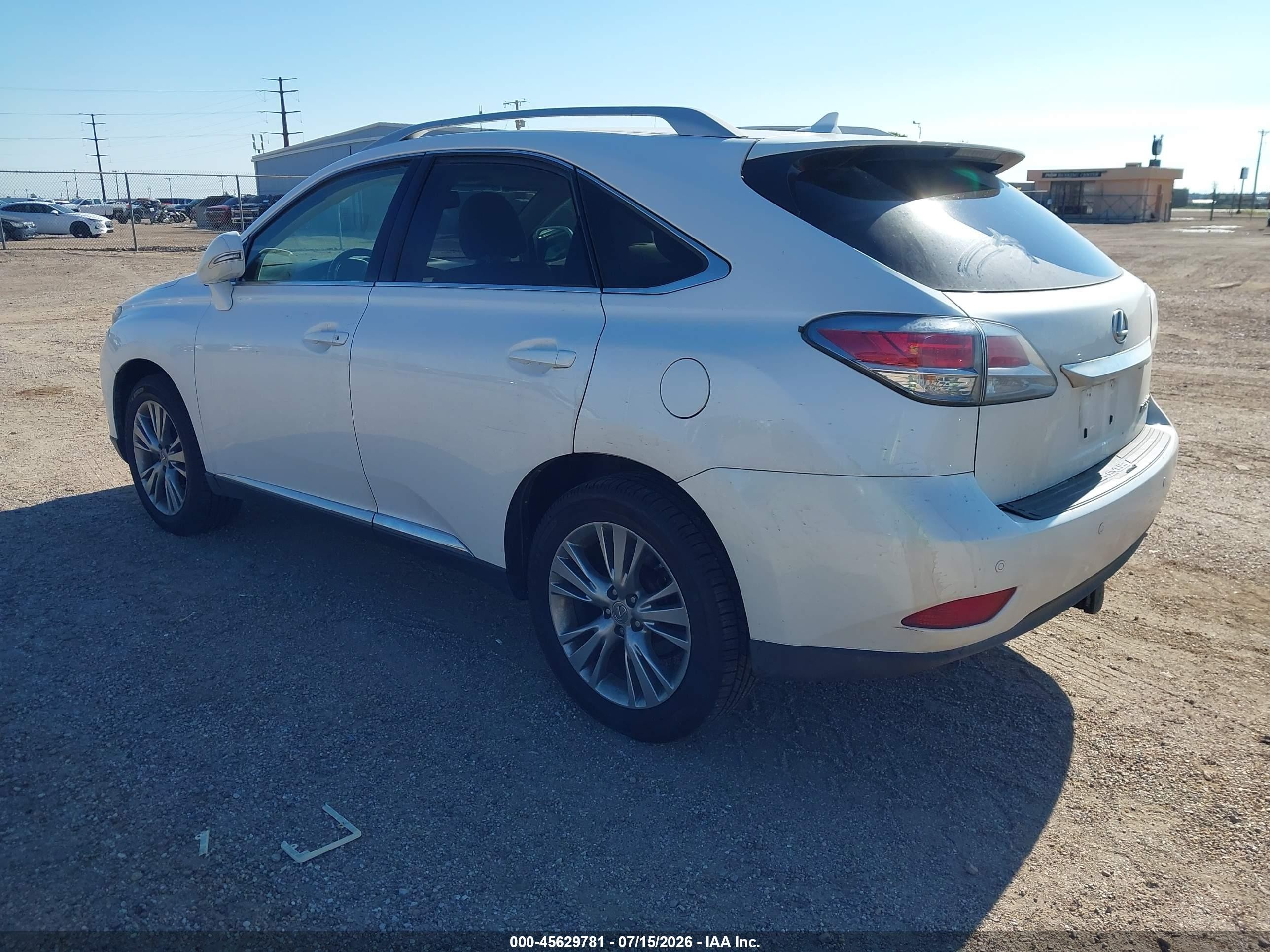 2013 Lexus Rx 350   White vin: 2T2BK1BA6DC200905
