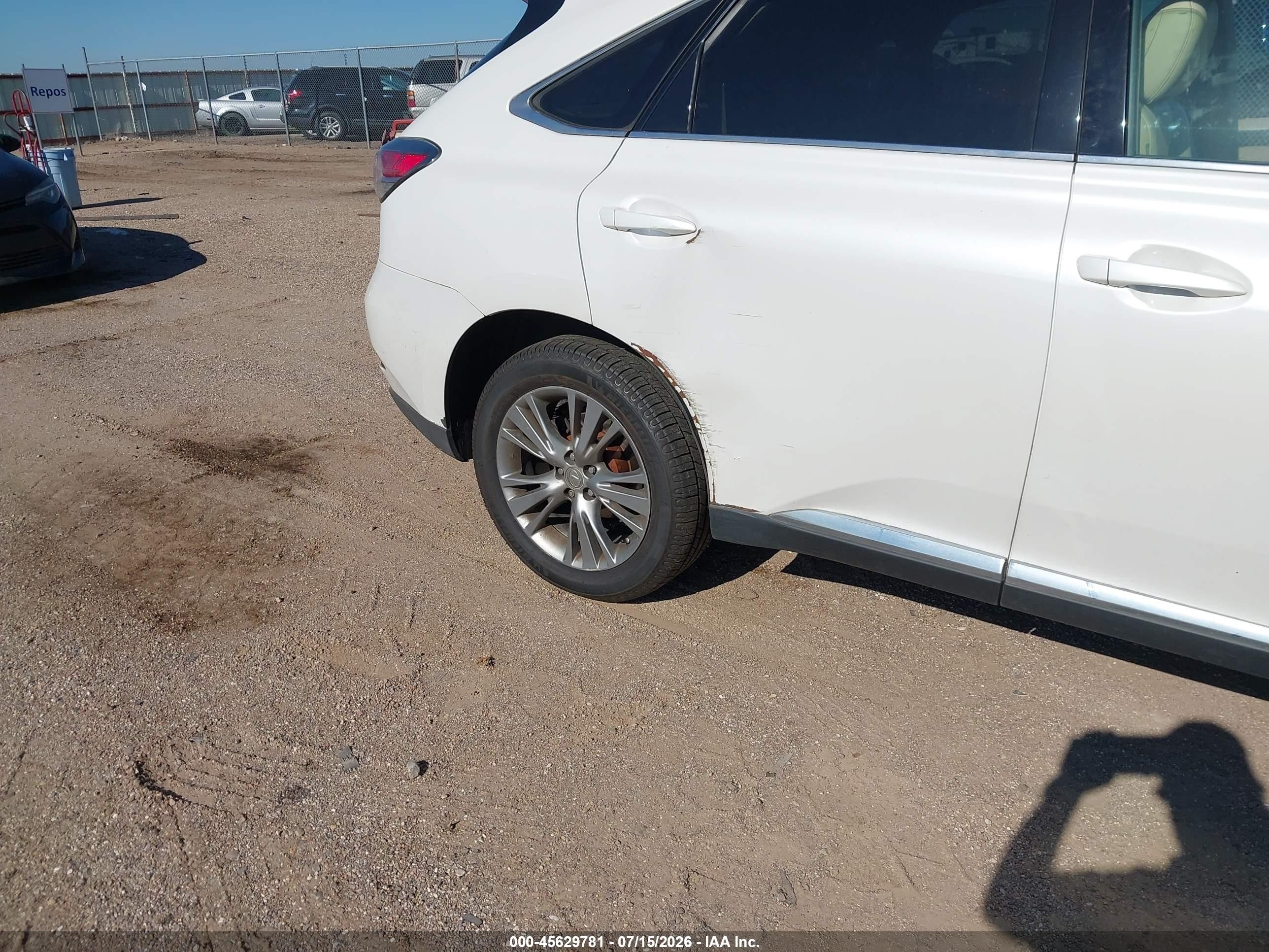 2013 Lexus Rx 350   White vin: 2T2BK1BA6DC200905